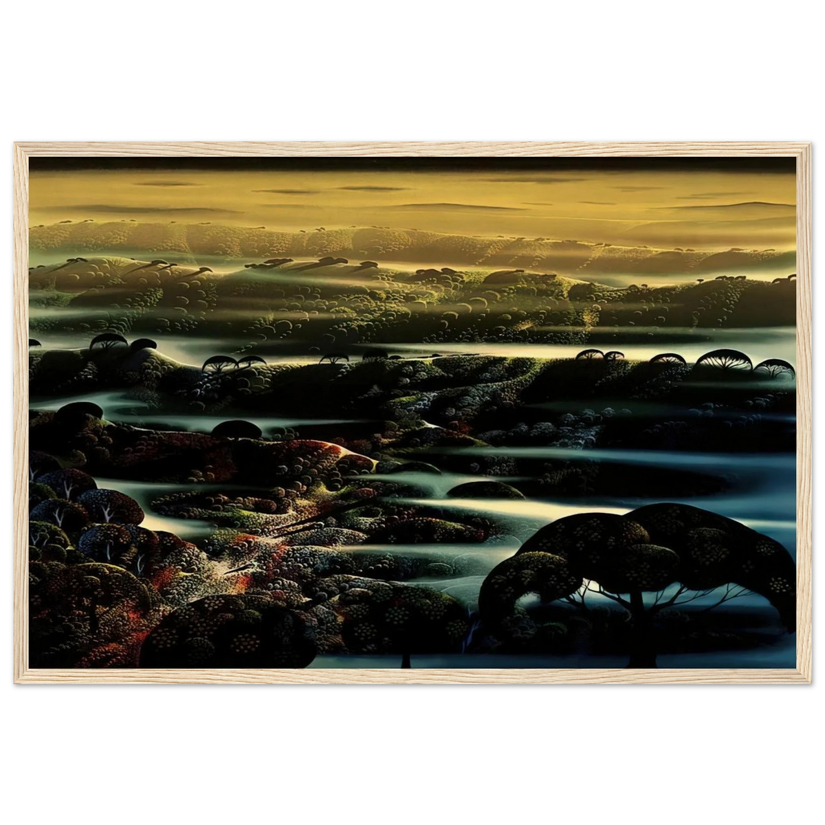 The Valley's Wild Framed Poster | Eyvind Earle Framed Prints Wall Art | Eyvind Earle Prints