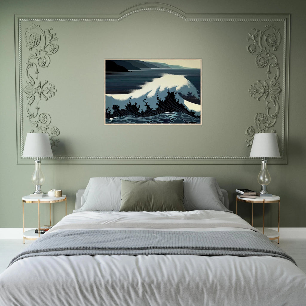A Sounding of Surf Framed Poster | Eyvind Earle Framed Prints Wall Art | Eyvind Earle Prints