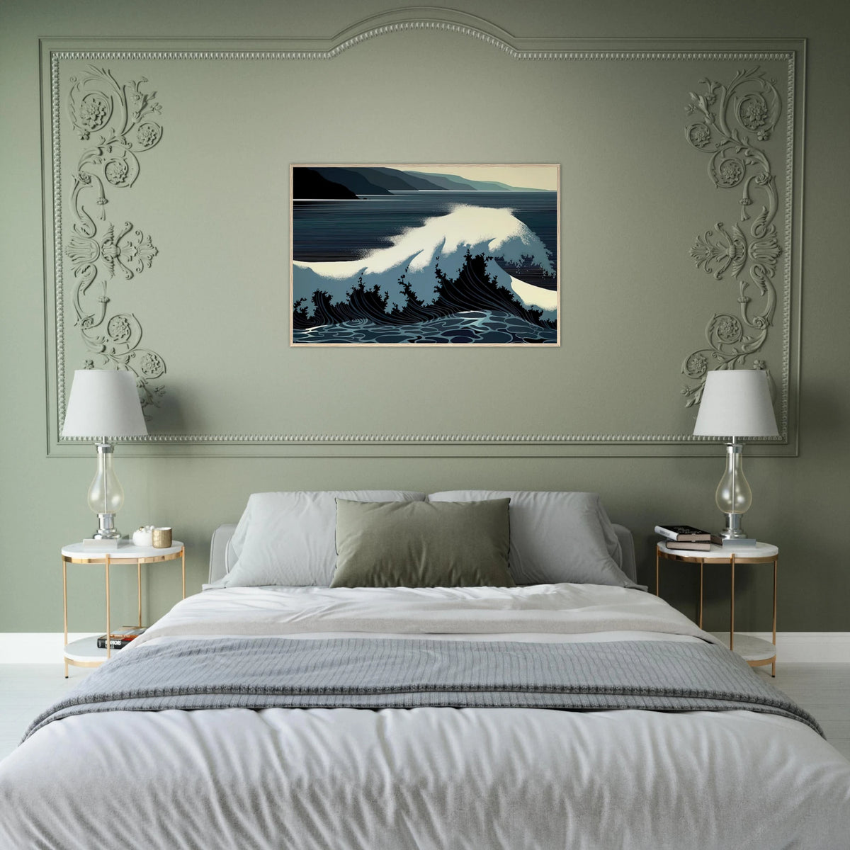 A Sounding of Surf Framed Poster | Eyvind Earle Framed Prints Wall Art | Eyvind Earle Prints
