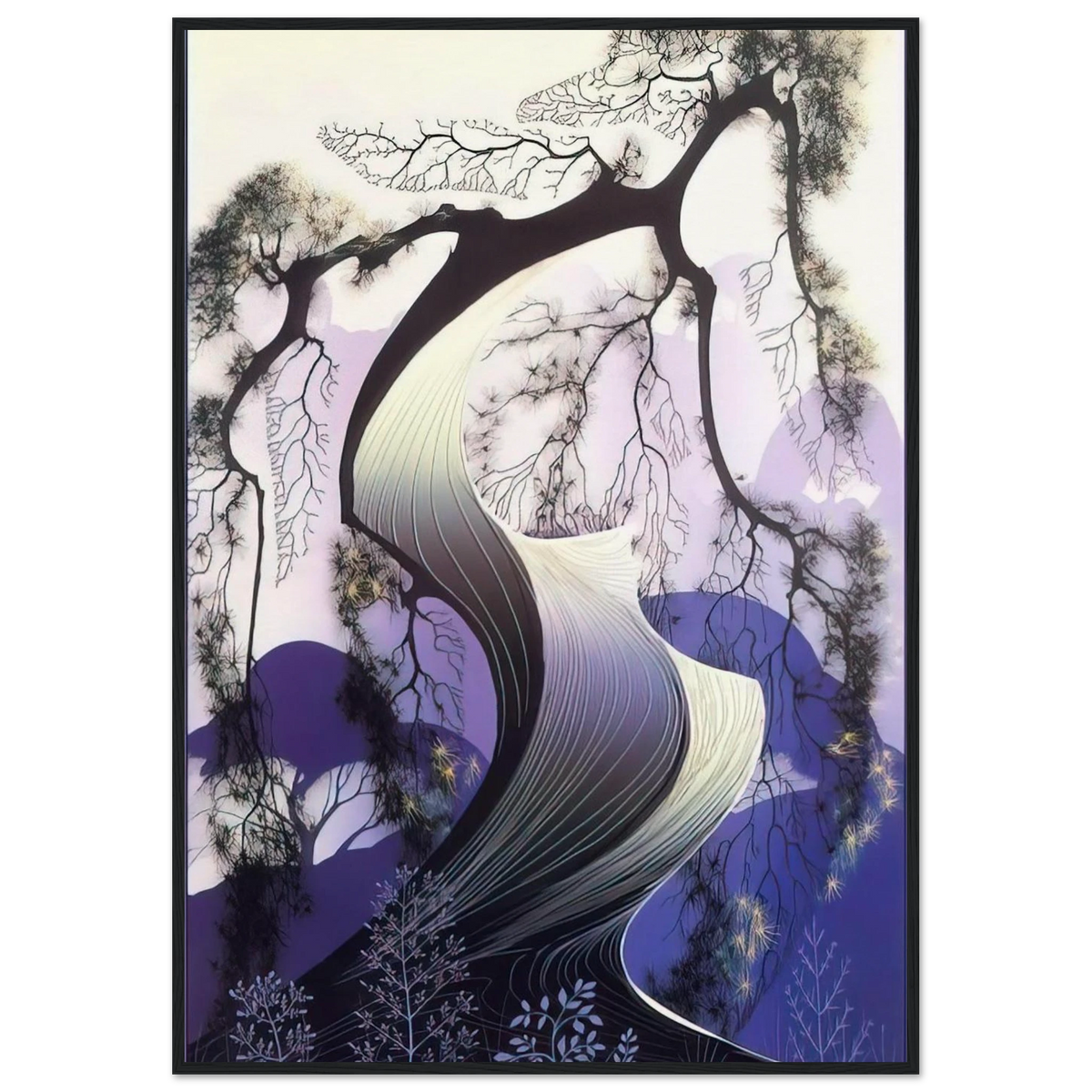Bonsai Framed Poster | Eyvind Earle Framed Prints Wall Art | Eyvind Earle Prints