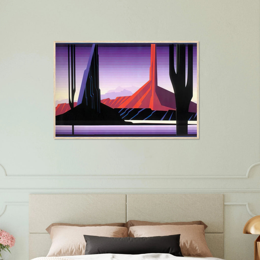 Beneath A Silent Sky Framed Poster | Eyvind Earle Framed Prints Wall Art | Eyvind Earle Prints
