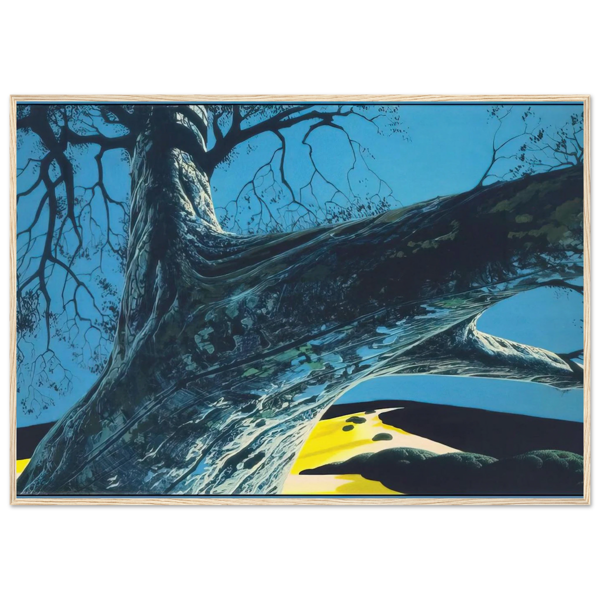 Distant Meadow Framed Poster | Eyvind Earle Framed Prints Wall Art | Eyvind Earle Prints