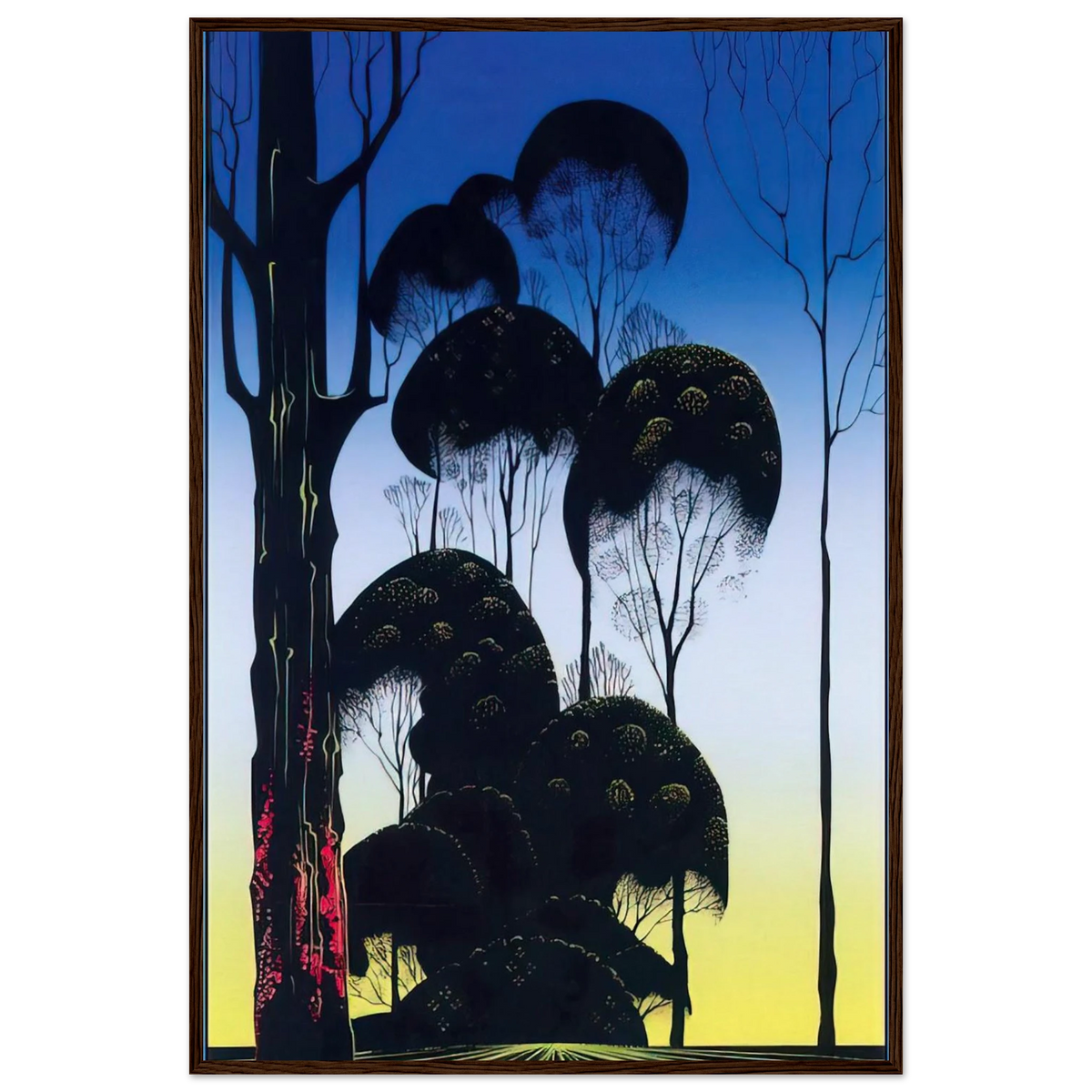 Sunrise Framed Poster | Eyvind Earle Framed Prints Wall Art | Eyvind Earle Prints