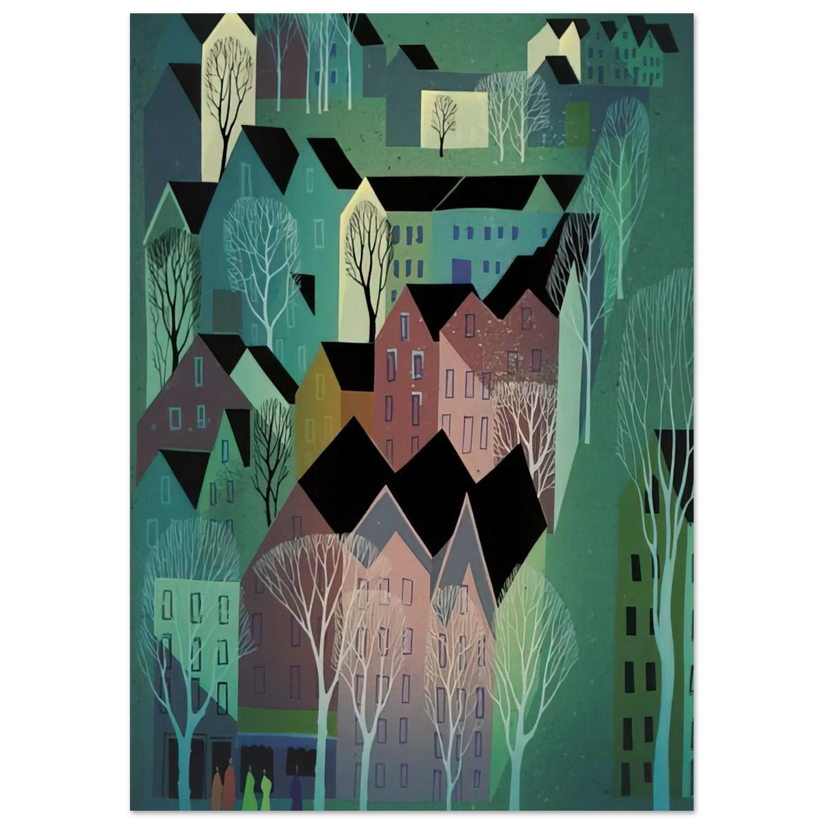 Village Poster | Eyvind Earle Poster | Eyvind Earle Prints