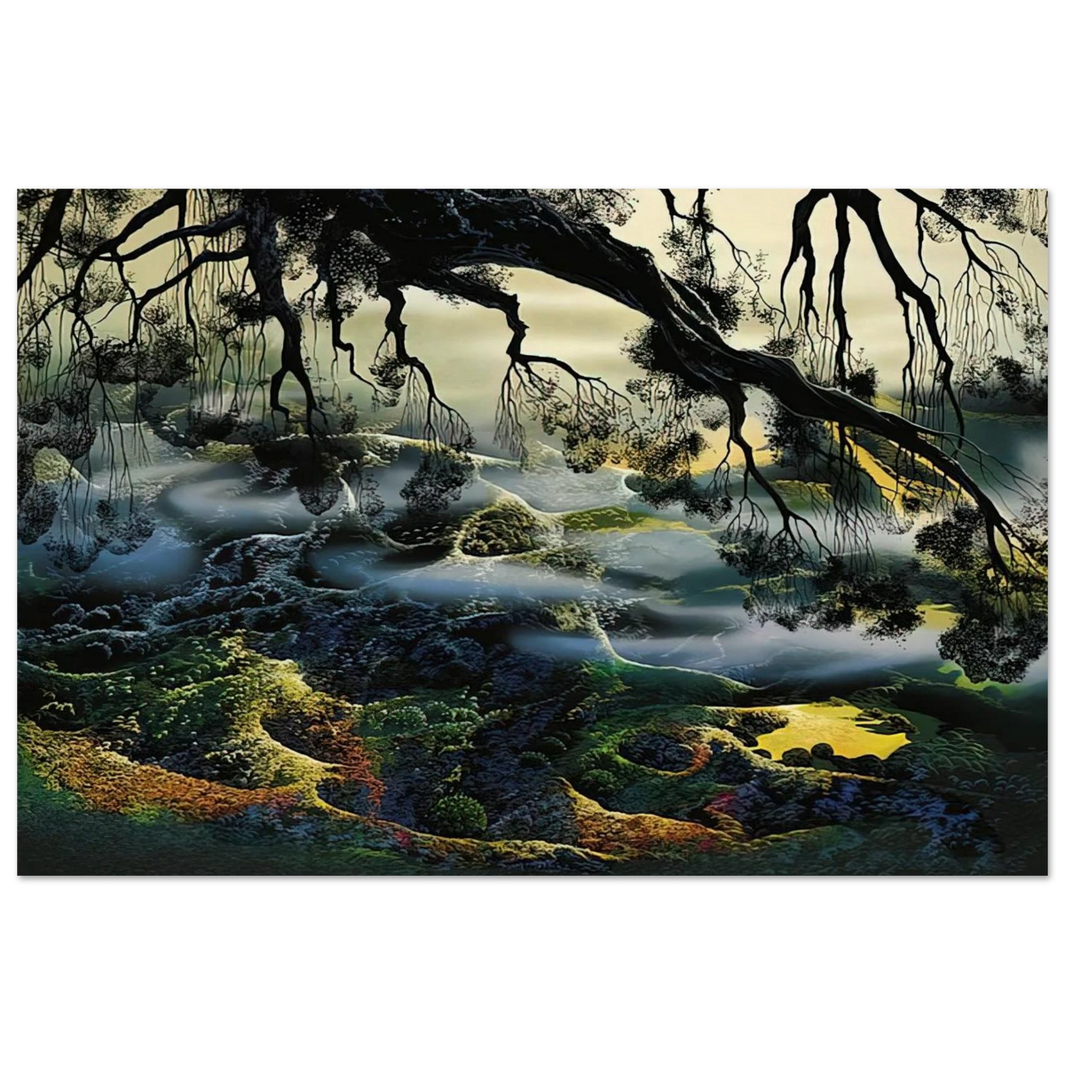 Fog Passes By Poster | Eyvind Earle Poster | Eyvind Earle Prints