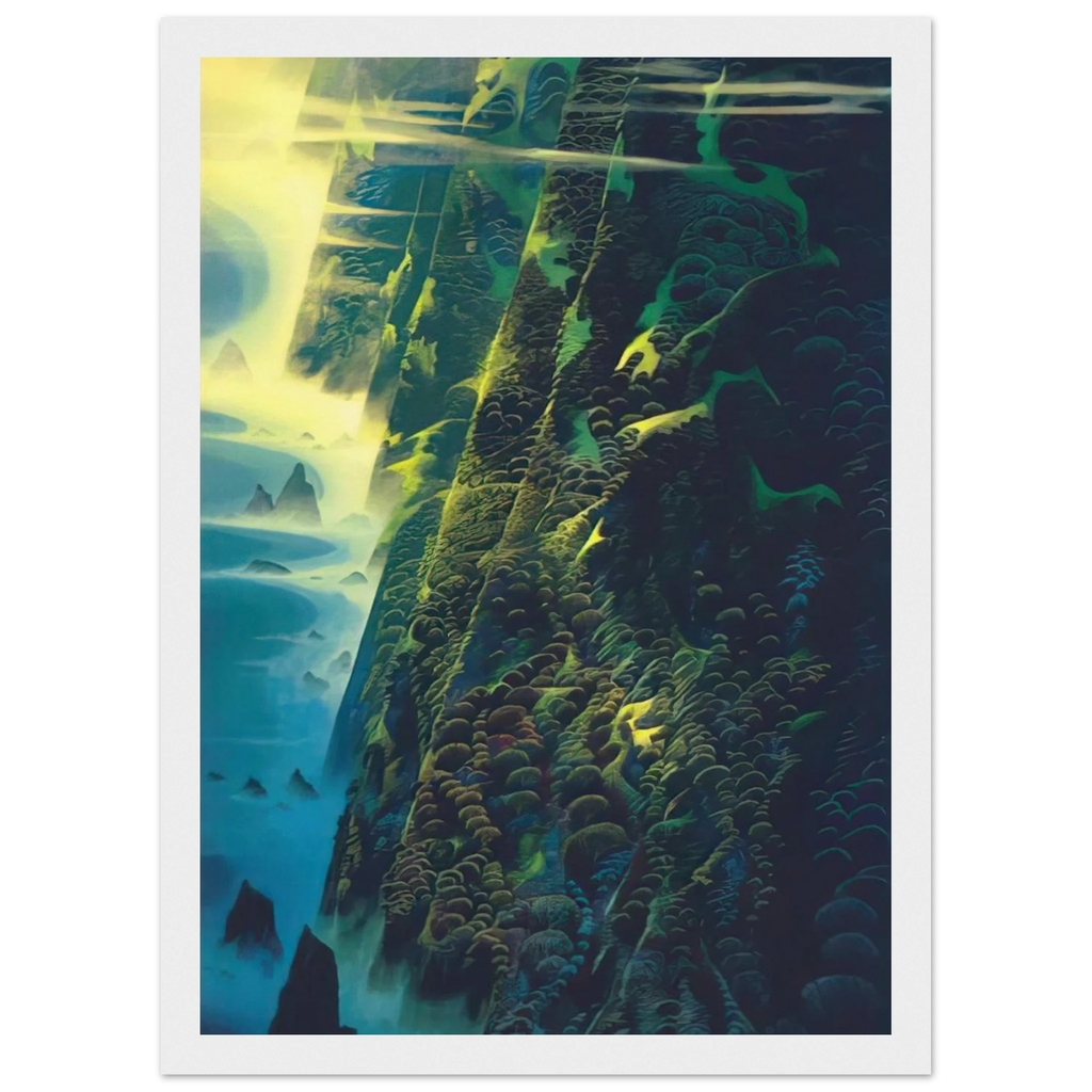 Jeweled Cliffs Framed Poster | Eyvind Earle Framed Prints Wall Art | Eyvind Earle Prints