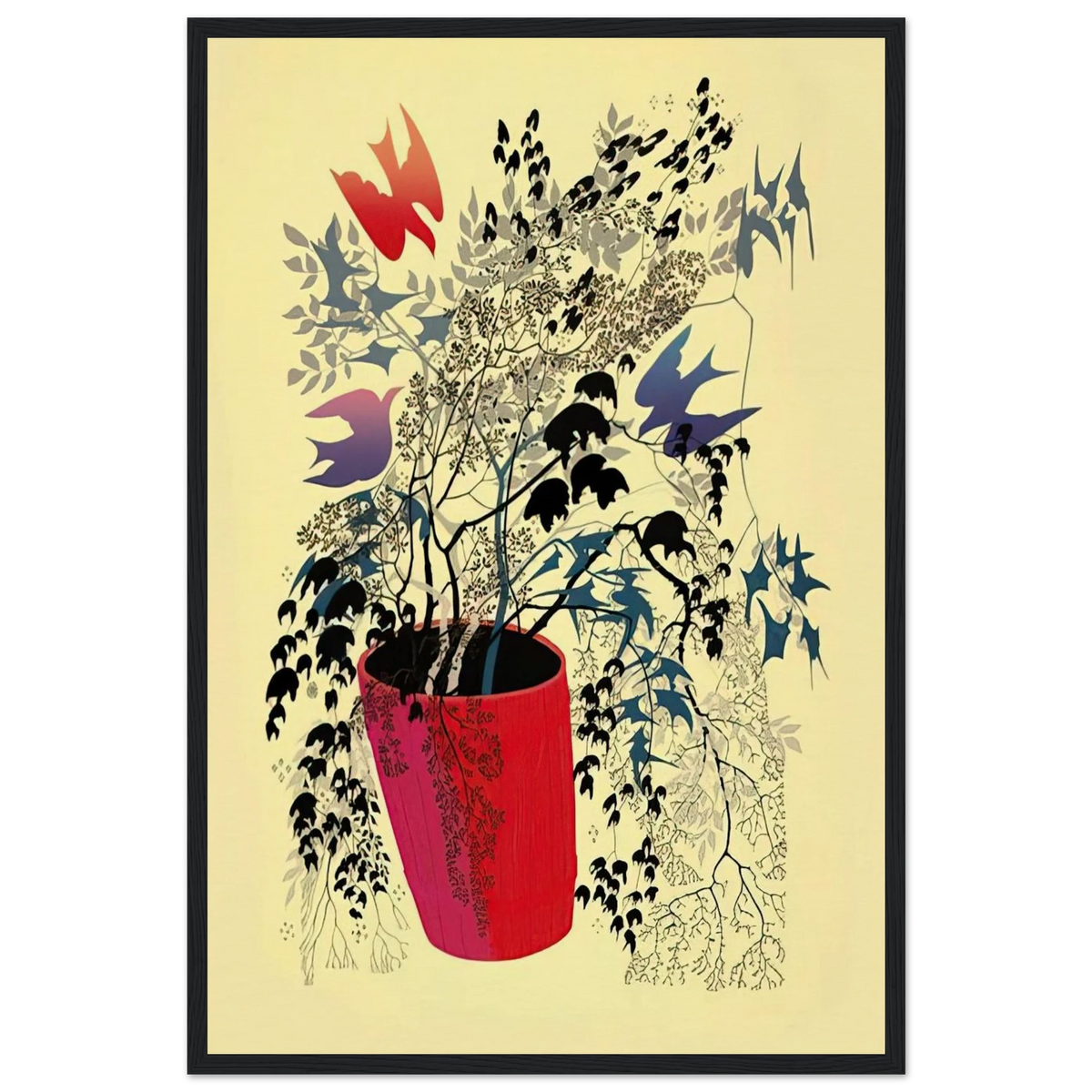 Red Barrell Framed Poster | Eyvind Earle Framed Prints Wall Art | Eyvind Earle Prints