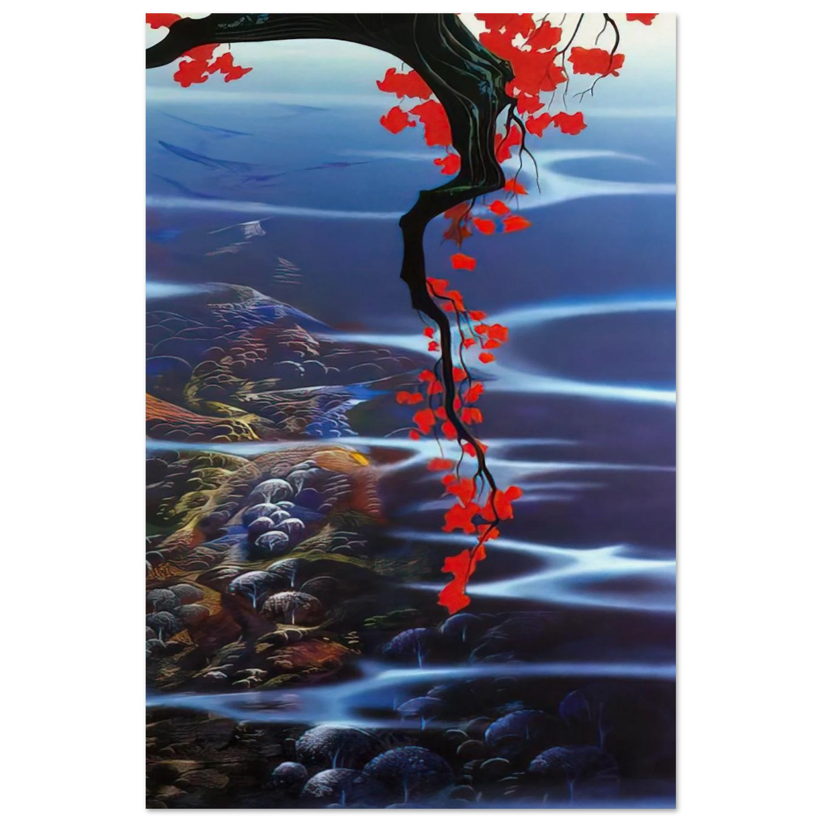 Red Leaves Poster | Eyvind Earle Poster | Eyvind Earle Prints