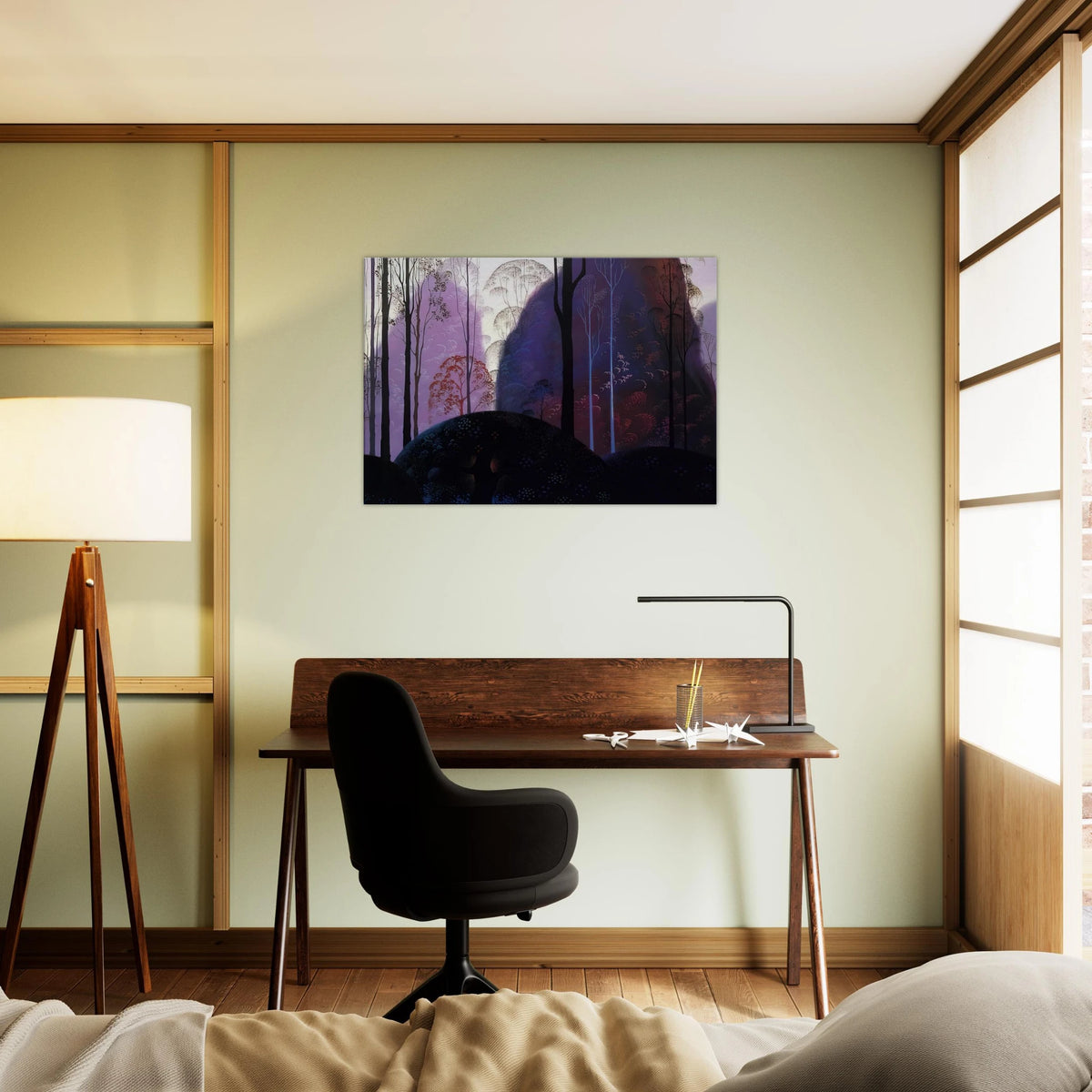 Mauve Redand Purple Canvas | Eyvind Earle Canvas | Eyvind Earle Prints
