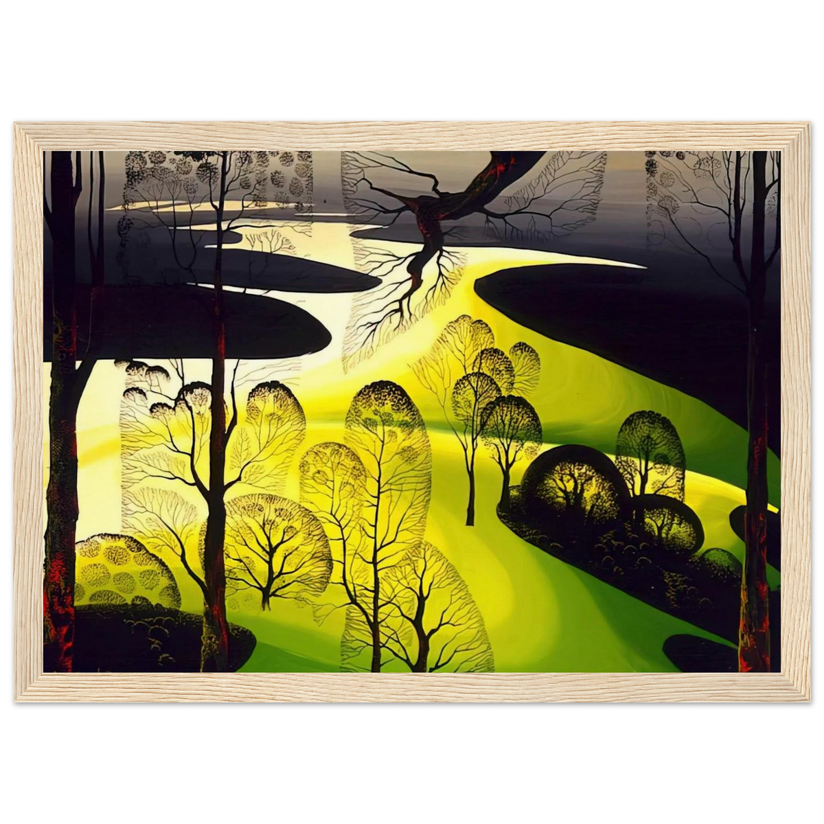 Early Spring Framed Poster | Eyvind Earle Framed Prints Wall Art | Eyvind Earle Prints