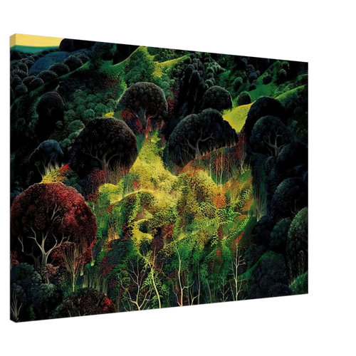 Autumn Fields Canvas | Eyvind Earle Canvas | Eyvind Earle Prints