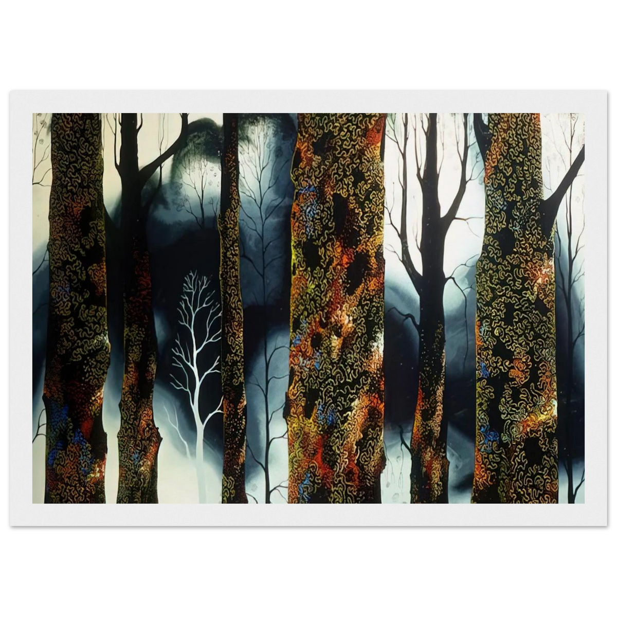 Jewel Trees Framed Poster | Eyvind Earle Framed Prints Wall Art | Eyvind Earle Prints