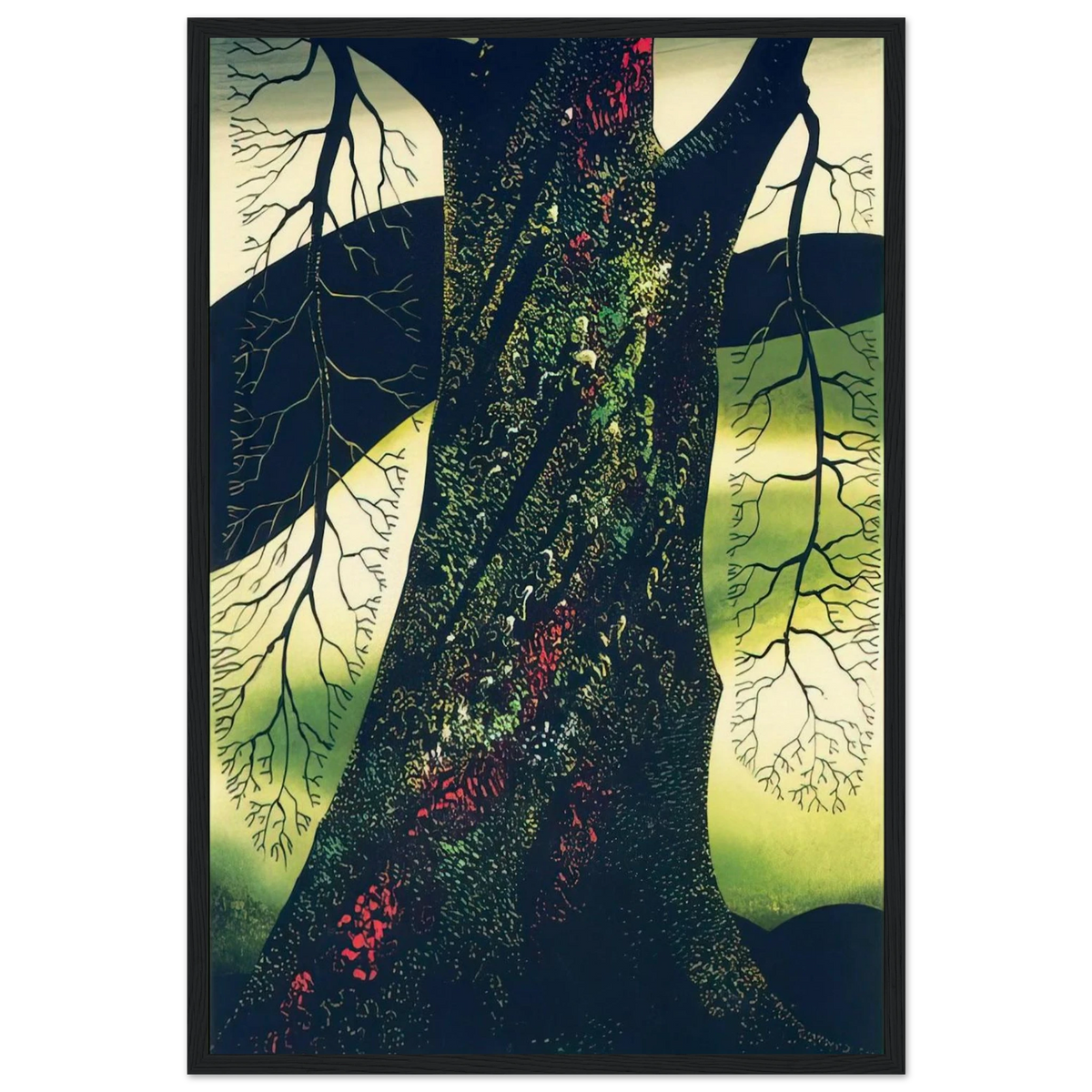 Oak Tree Framed Poster | Eyvind Earle Framed Prints Wall Art | Eyvind Earle Prints