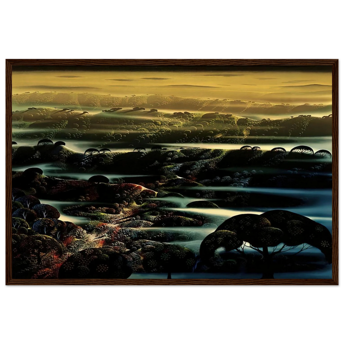 The Valley's Wild Framed Poster | Eyvind Earle Framed Prints Wall Art | Eyvind Earle Prints