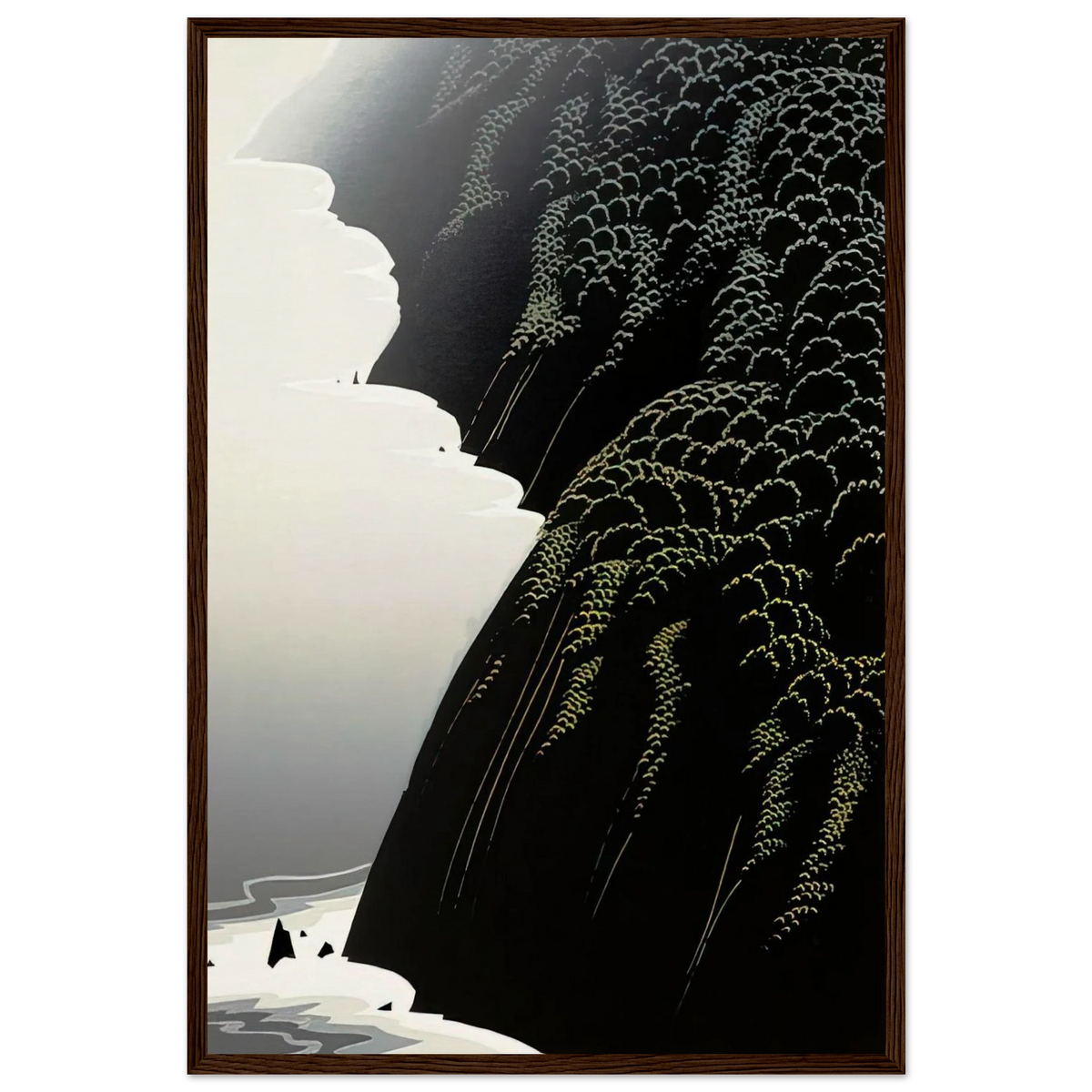 California Coast Framed Poster | Eyvind Earle Framed Prints Wall Art | Eyvind Earle Prints
