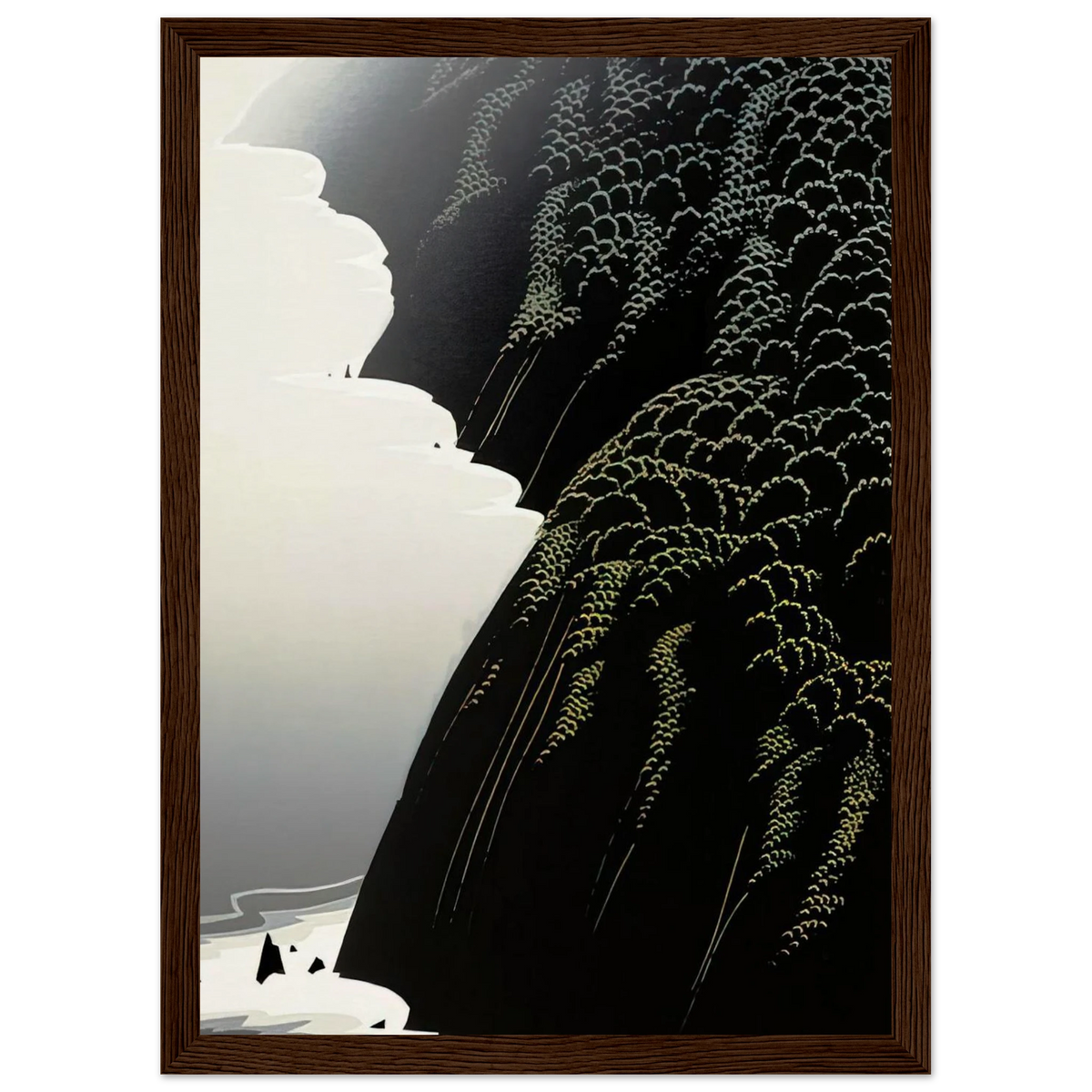 California Coast Framed Poster | Eyvind Earle Framed Prints Wall Art | Eyvind Earle Prints