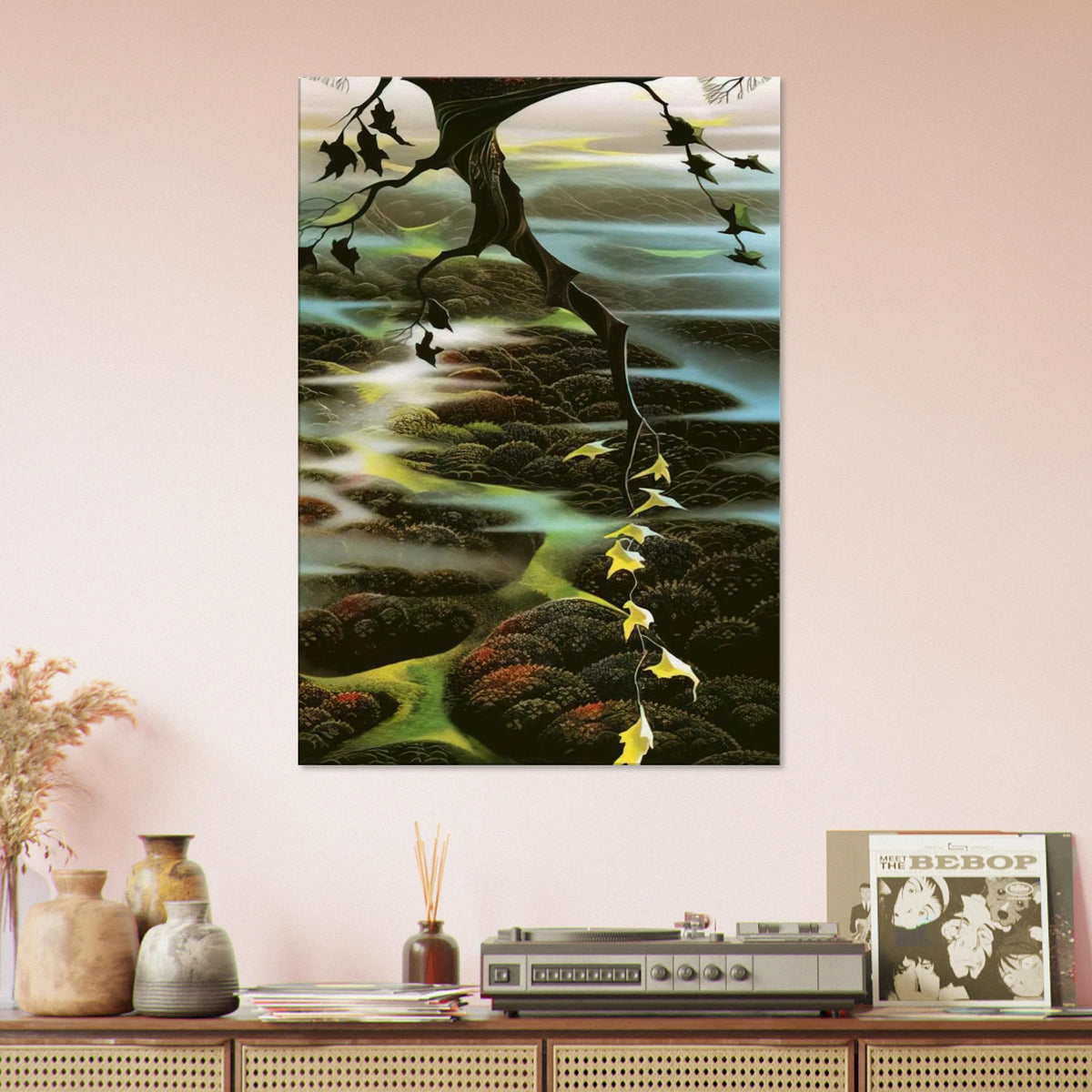Fog Laced Hills Canvas | Eyvind Earle Canvas | Eyvind Earle Prints