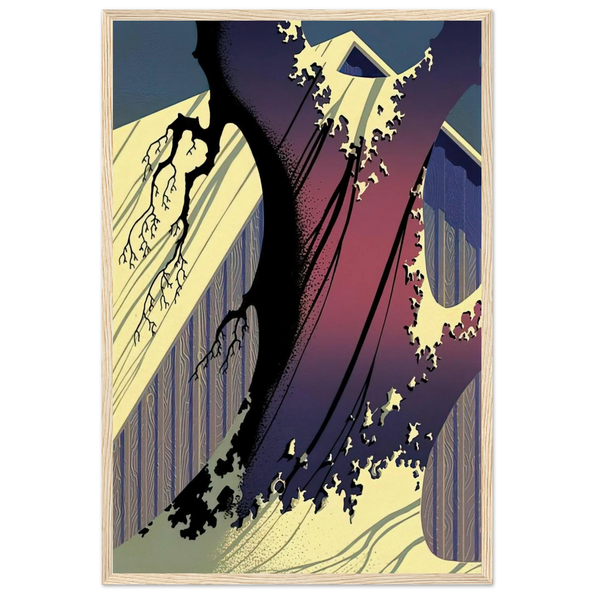 Mauve Barn Framed Poster | Eyvind Earle Framed Prints Wall Art | Eyvind Earle Prints
