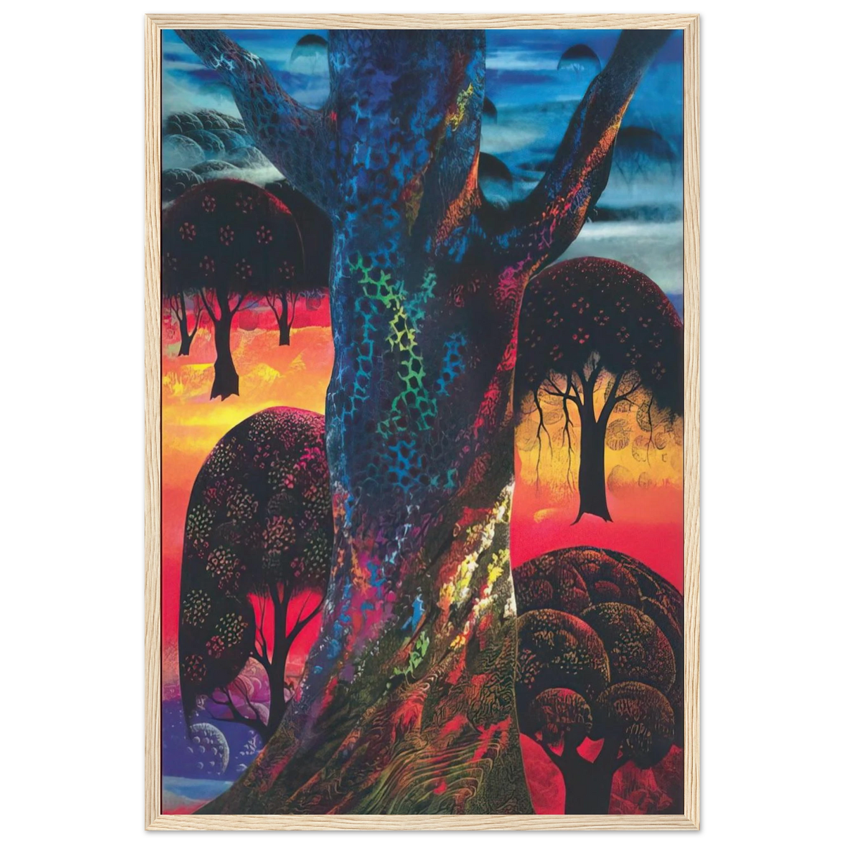 Fire Magic Framed Poster | Eyvind Earle Framed Prints Wall Art | Eyvind Earle Prints