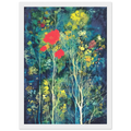 Poppies and Flowers Framed Poster | Eyvind Earle Framed Prints Wall Art | Eyvind Earle Prints