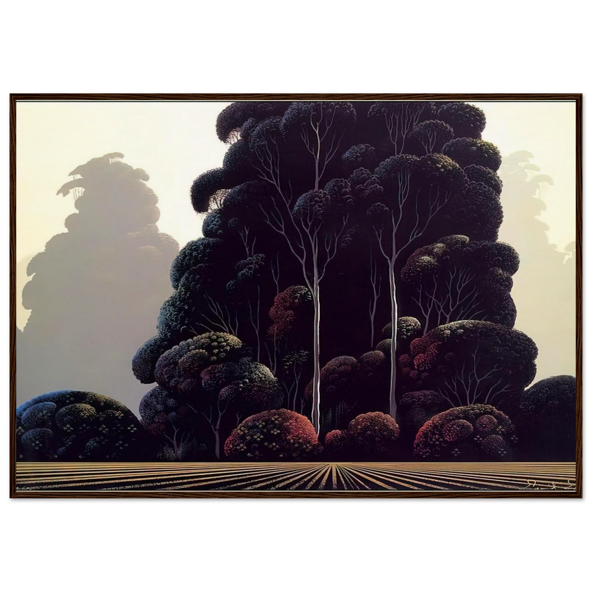Autumn Framed Poster | Eyvind Earle Framed Prints Wall Art | Eyvind Earle Prints