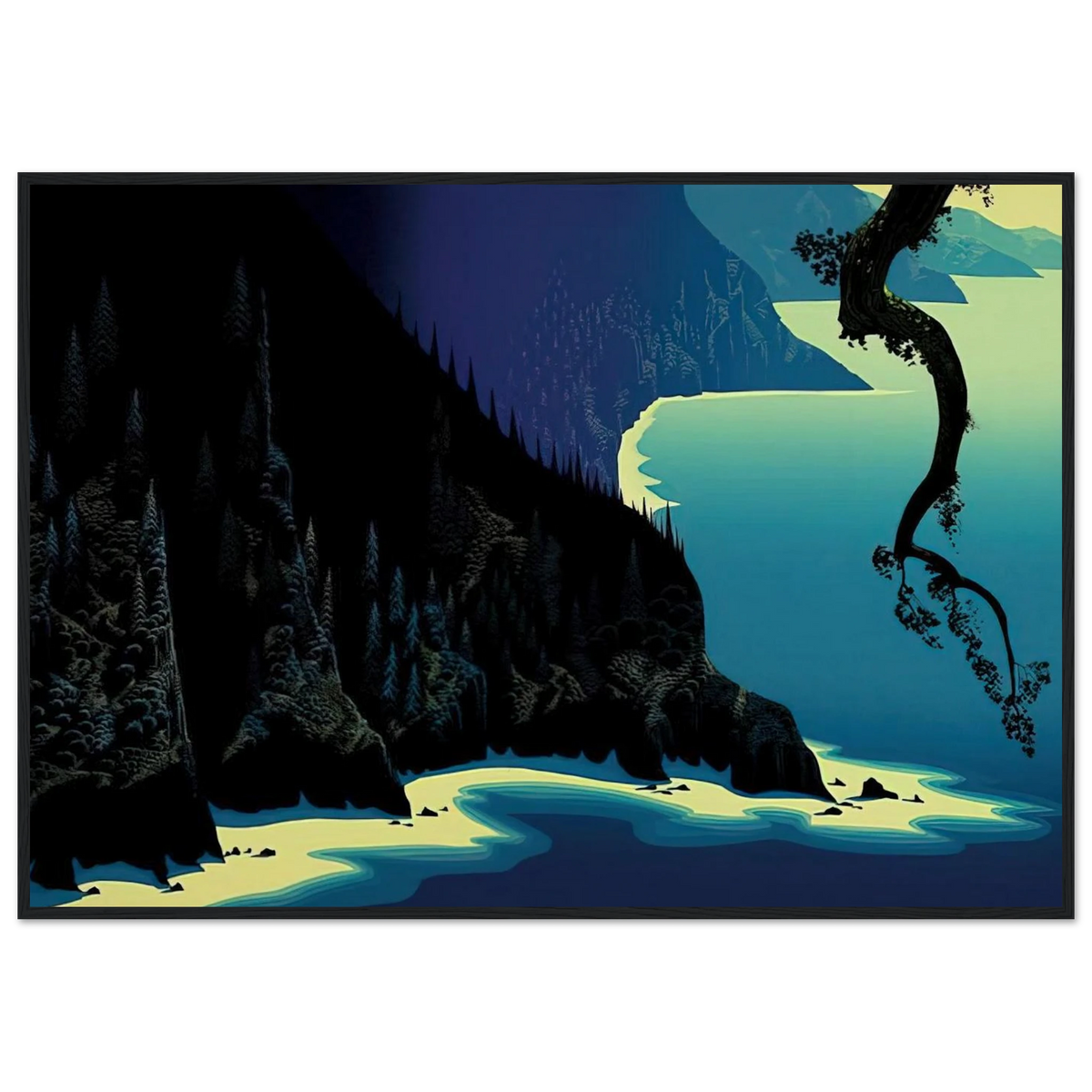 Big Sur Framed Poster | Eyvind Earle Framed Prints Wall Art | Eyvind Earle Prints