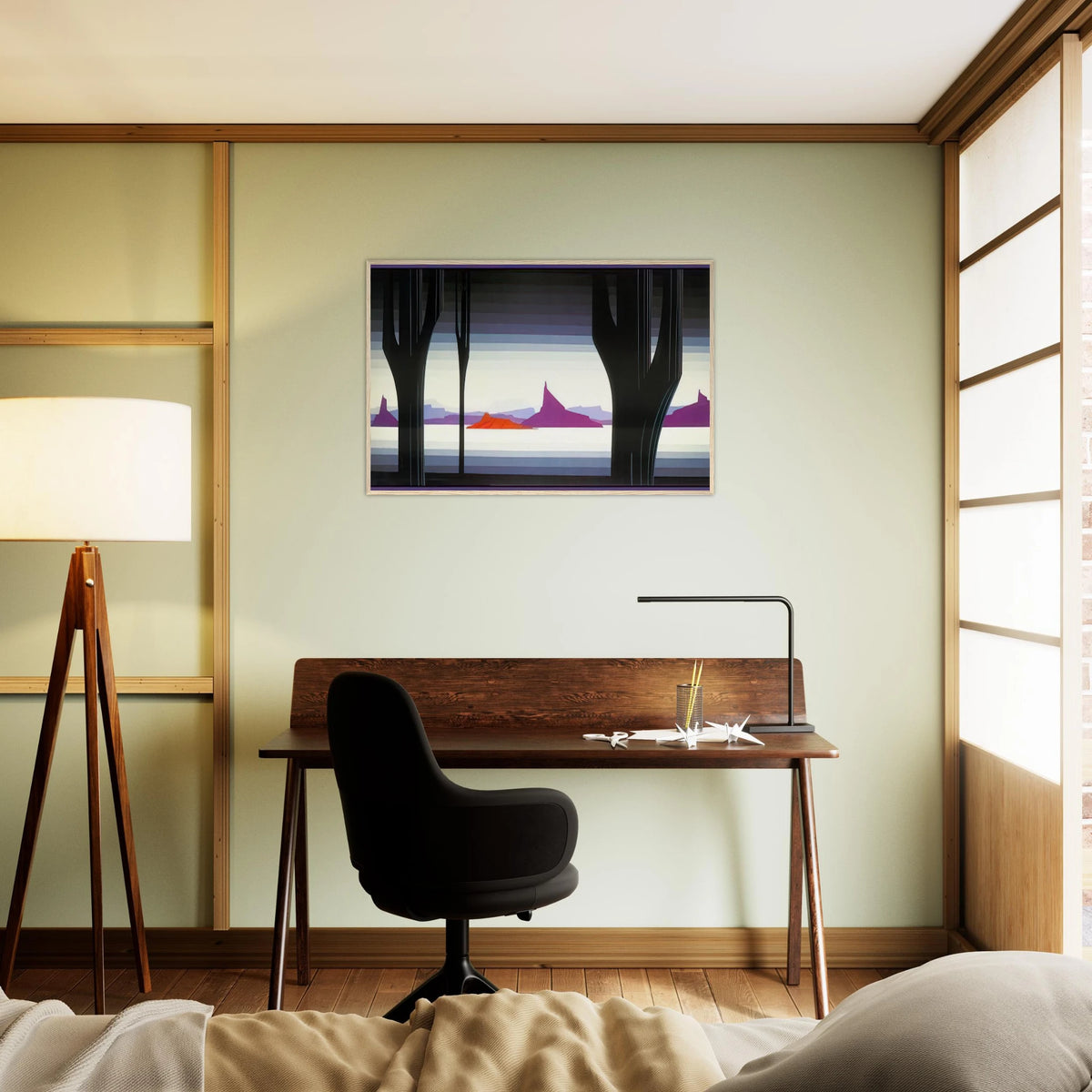 Saguaro Framed Poster | Eyvind Earle Framed Prints Wall Art | Eyvind Earle Prints