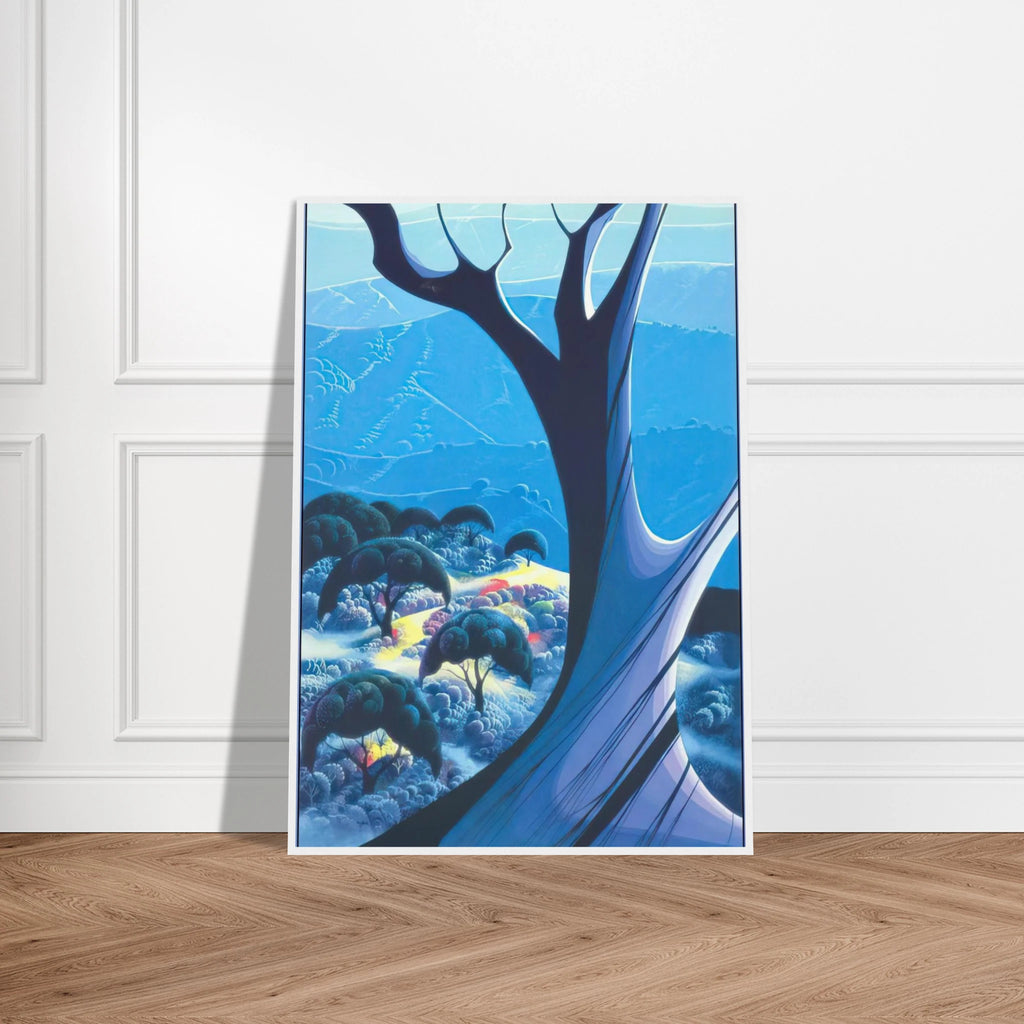 Purple Treeand Mountains Framed Poster | Eyvind Earle Framed Prints Wall Art | Eyvind Earle Prints