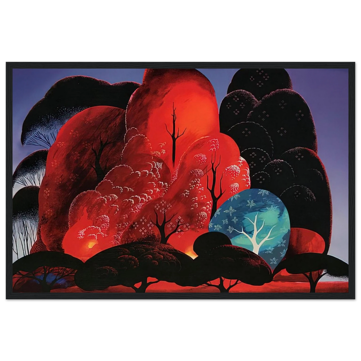 Blazing Glory Framed Poster | Eyvind Earle Framed Prints Wall Art | Eyvind Earle Prints