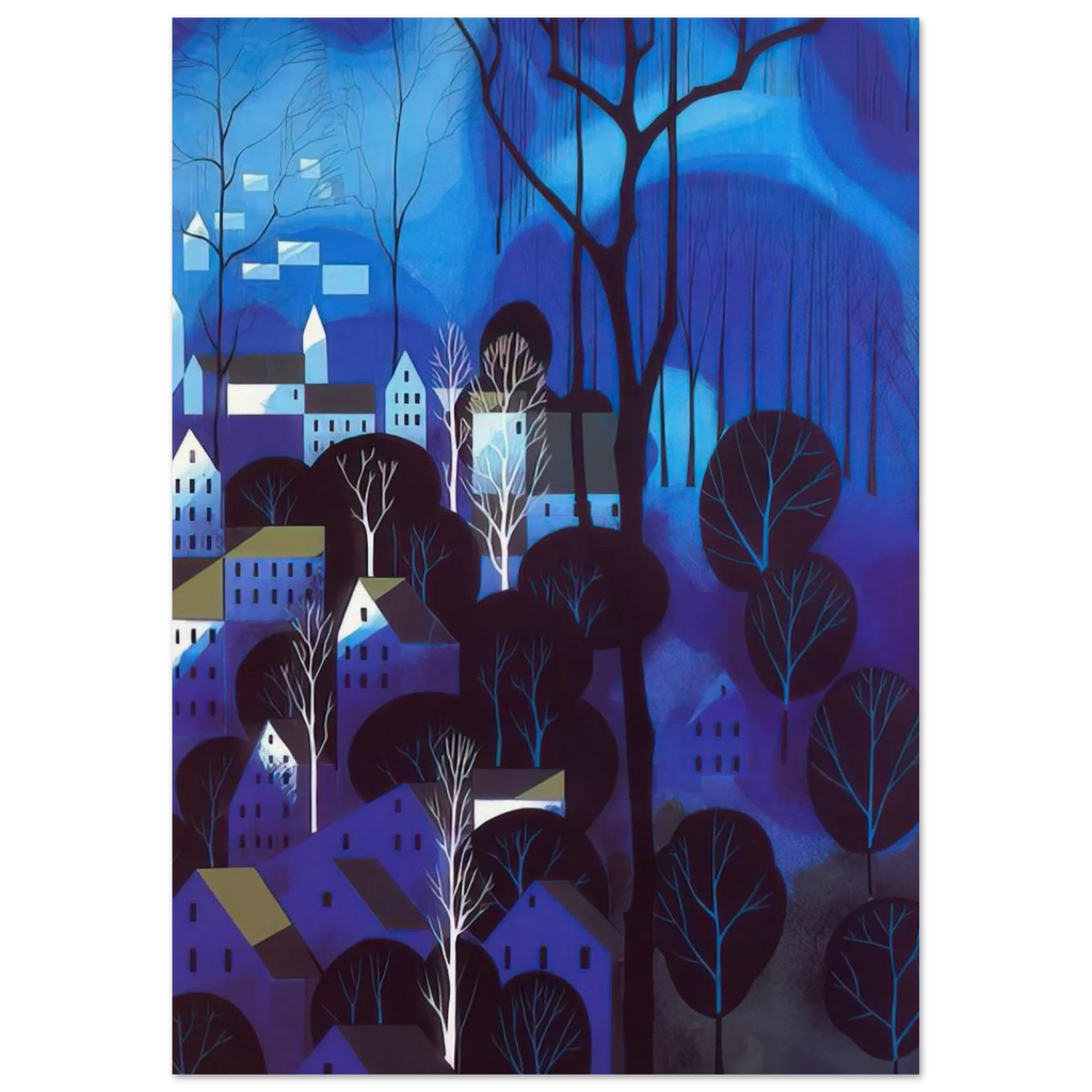 Midnight Blue Poster | Eyvind Earle Poster | Eyvind Earle Prints