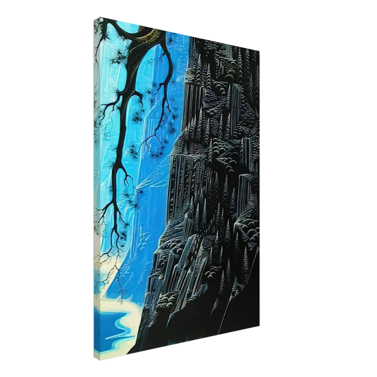 Cliffs Ascending Canvas | Eyvind Earle Canvas | Eyvind Earle Prints