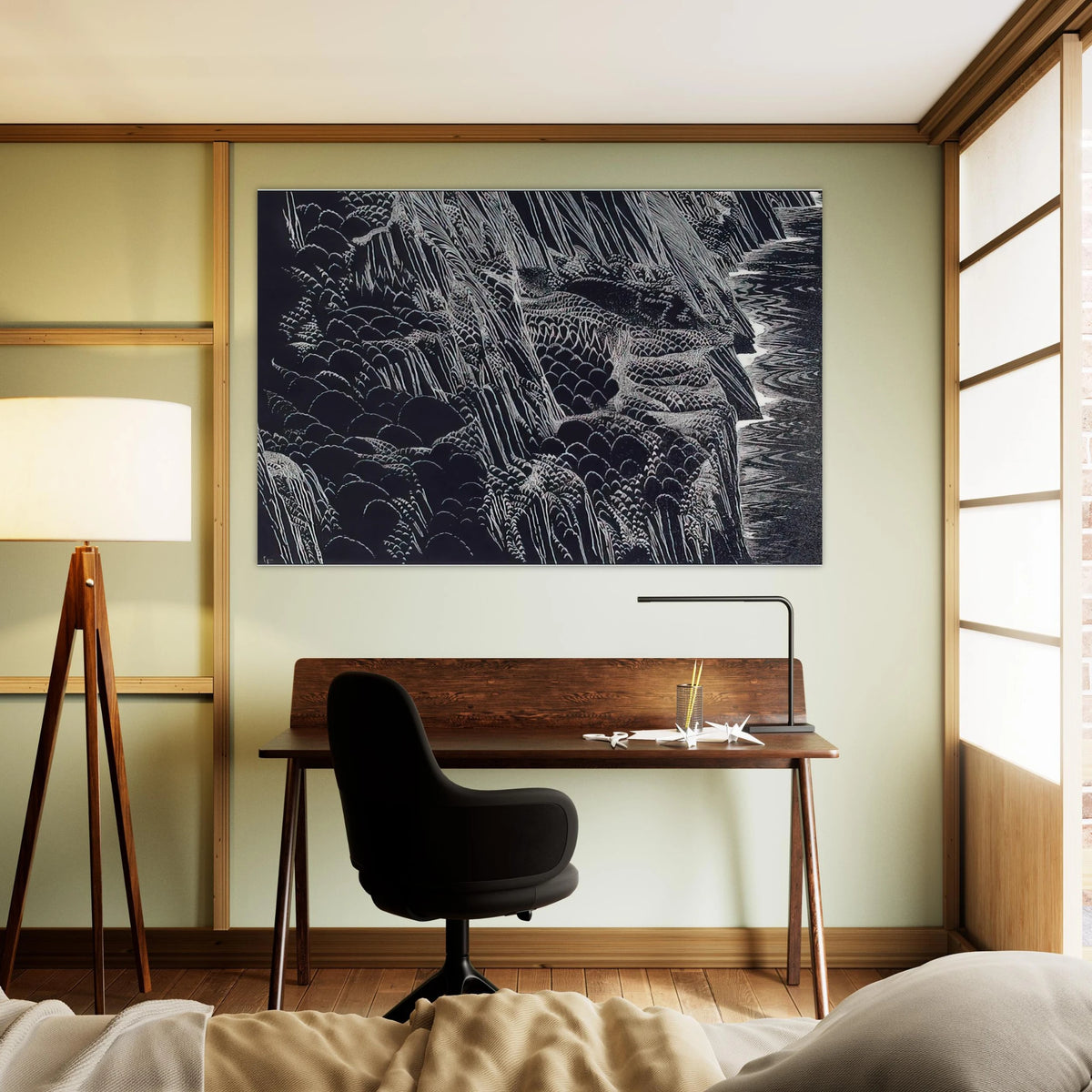 Ocean Cliffs Poster | Eyvind Earle Poster | Eyvind Earle Prints