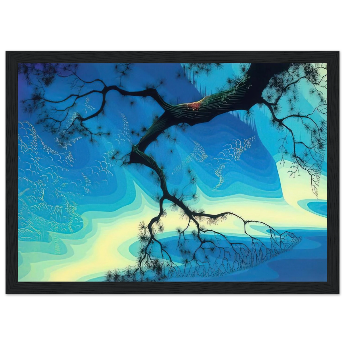 Ocean Mist Framed Poster | Eyvind Earle Framed Prints Wall Art | Eyvind Earle Prints