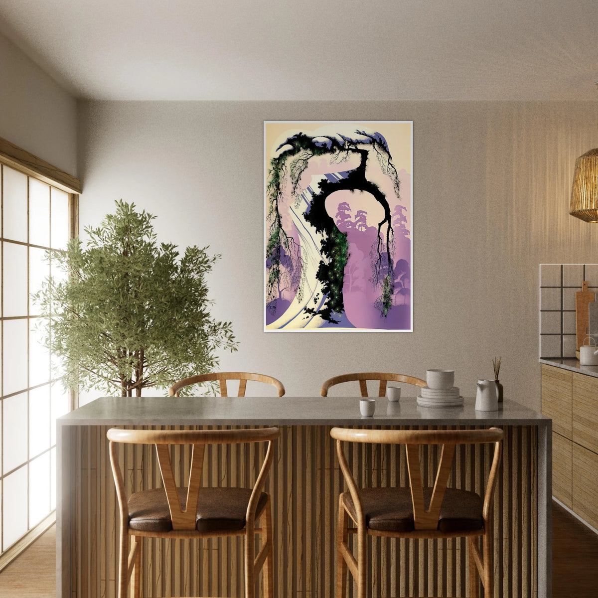 Norway Pine Framed Poster | Eyvind Earle Framed Prints Wall Art | Eyvind Earle Prints