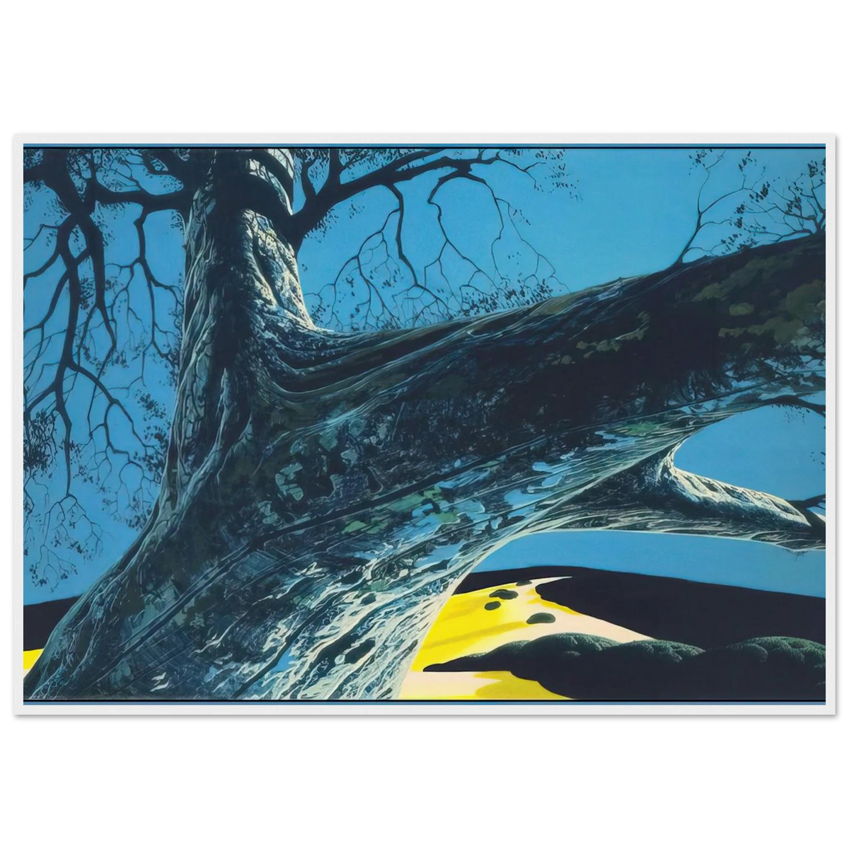 Distant Meadow Framed Poster | Eyvind Earle Framed Prints Wall Art | Eyvind Earle Prints
