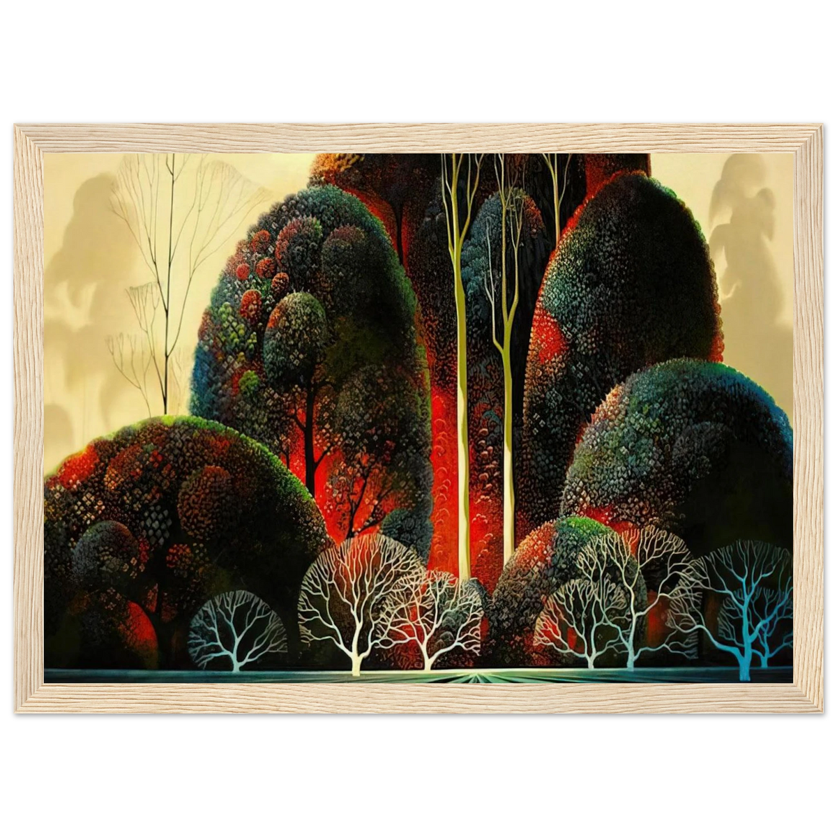 California Orchid Framed Poster | Eyvind Earle Framed Prints Wall Art | Eyvind Earle Prints