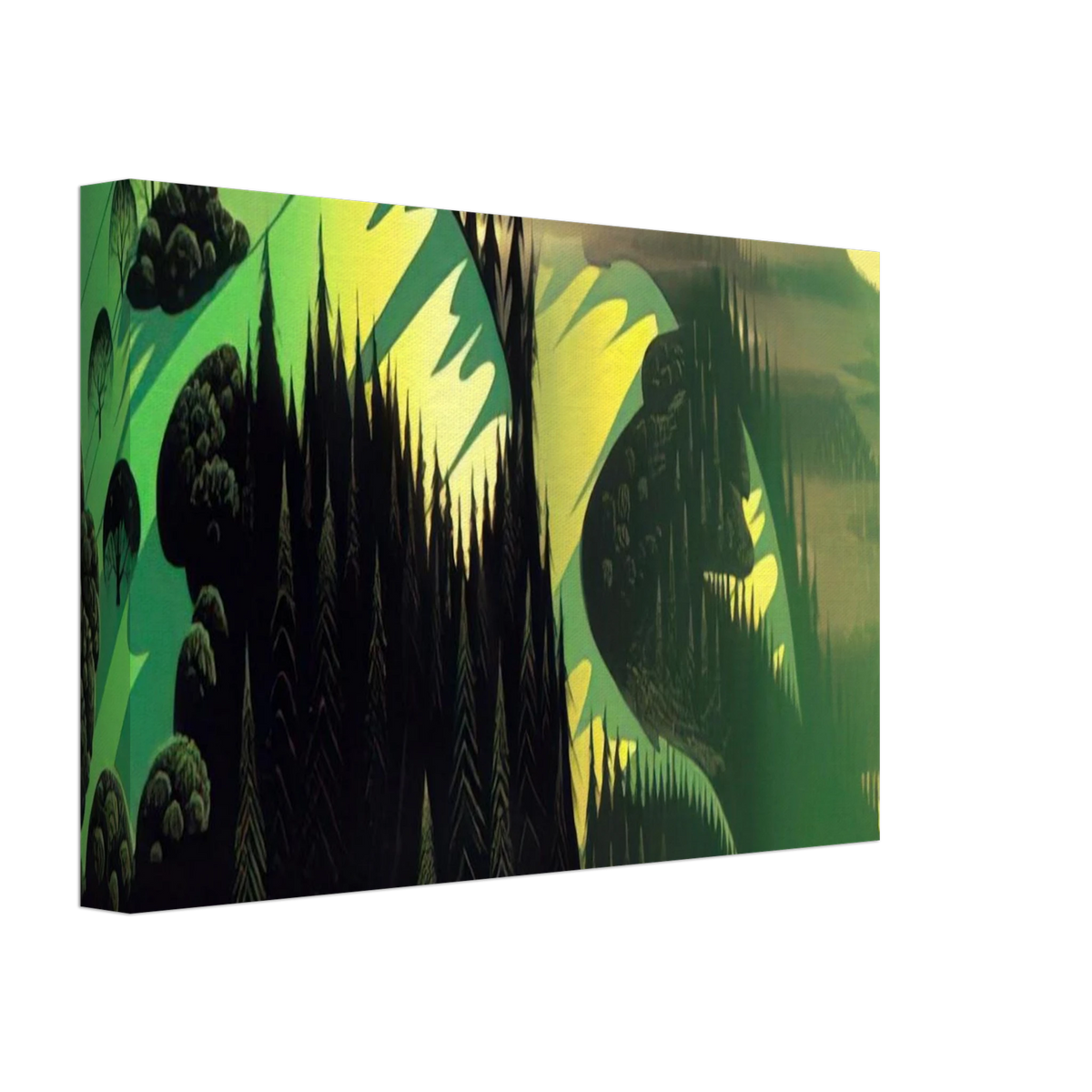 Three Pastures by the Sea Canvas | Eyvind Earle Canvas | Eyvind Earle Prints