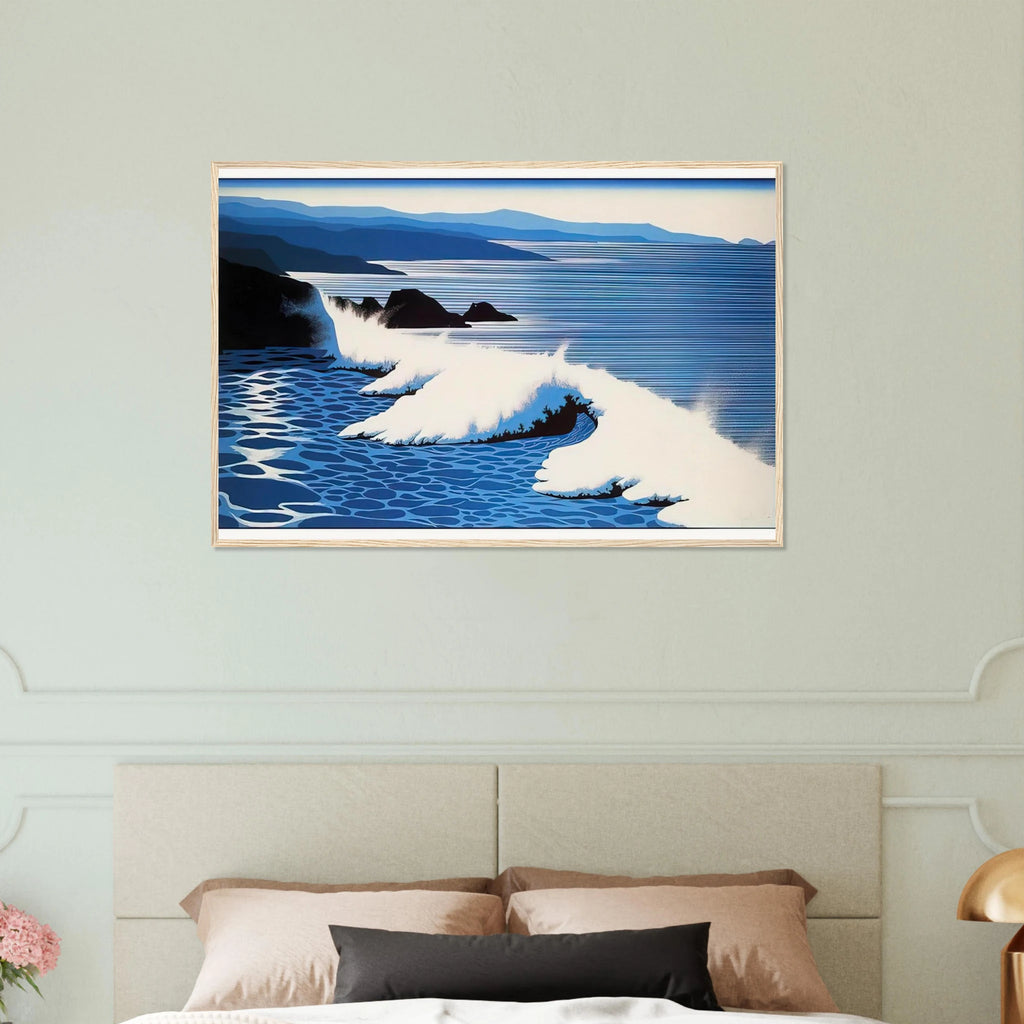 The Wave Framed Poster | Eyvind Earle Framed Prints Wall Art | Eyvind Earle Prints