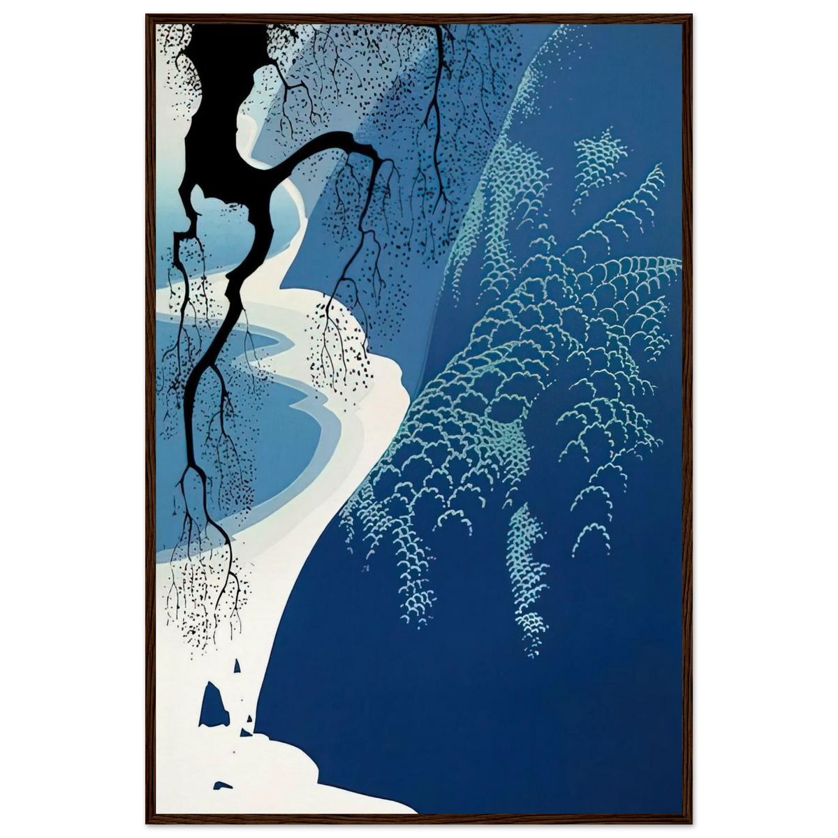 Big Sur and Branch Framed Poster | Eyvind Earle Framed Prints Wall Art | Eyvind Earle Prints
