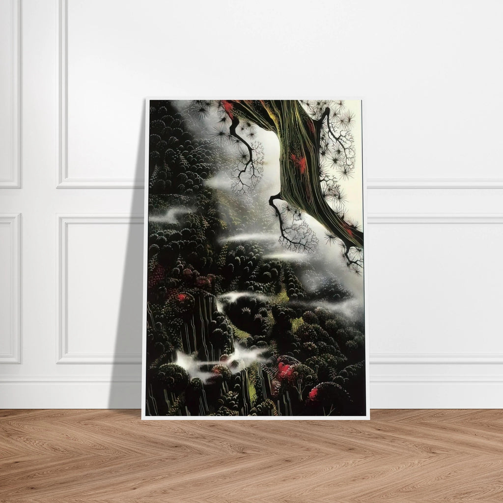 Wisps of Fog and Branch Framed Poster | Eyvind Earle Framed Prints Wall Art | Eyvind Earle Prints