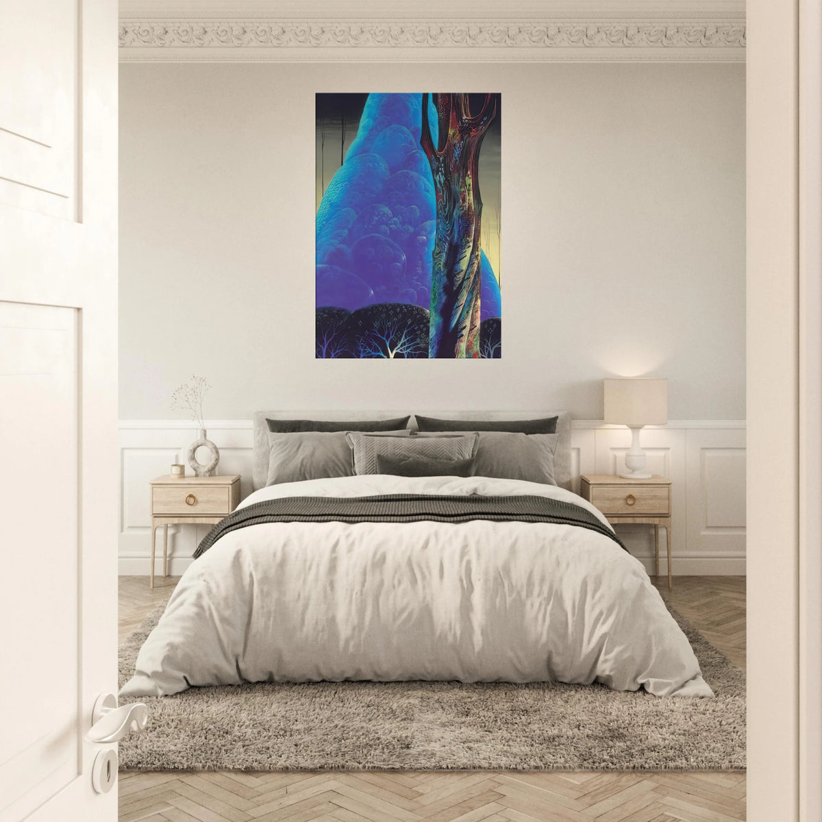 Blue Nocturne Canvas | Eyvind Earle Canvas | Eyvind Earle Prints