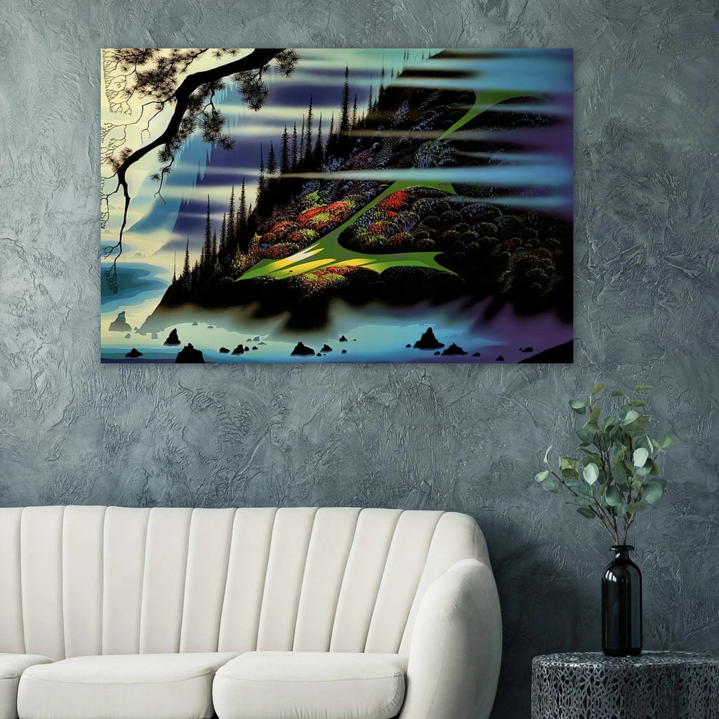Pasture Through the Fog Poster | Eyvind Earle Poster | Eyvind Earle Prints