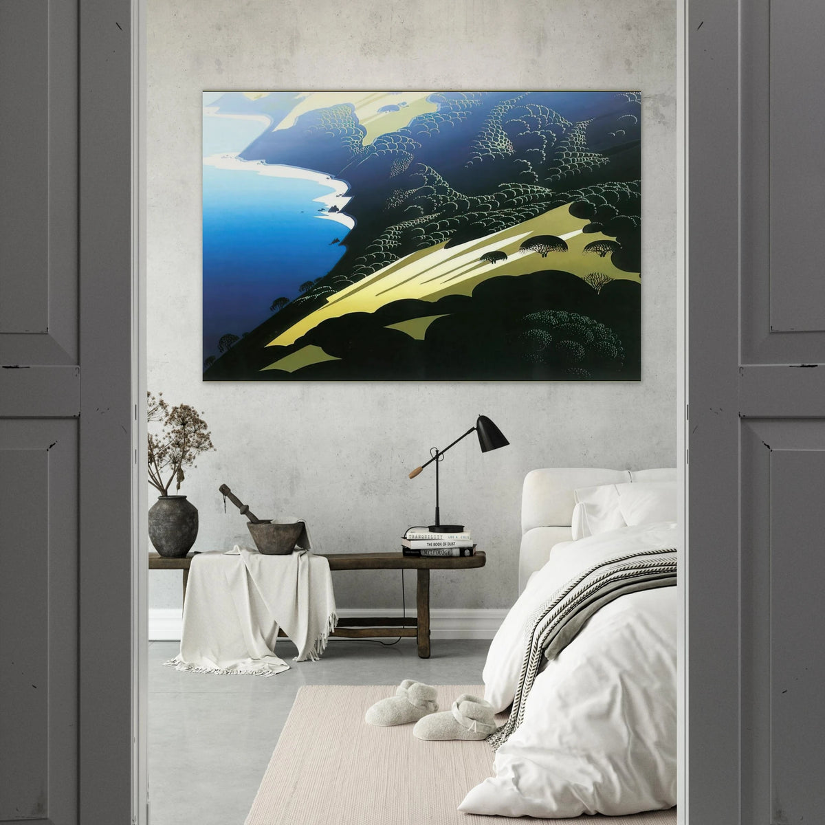 Seaside Pastures Poster | Eyvind Earle Poster | Eyvind Earle Prints