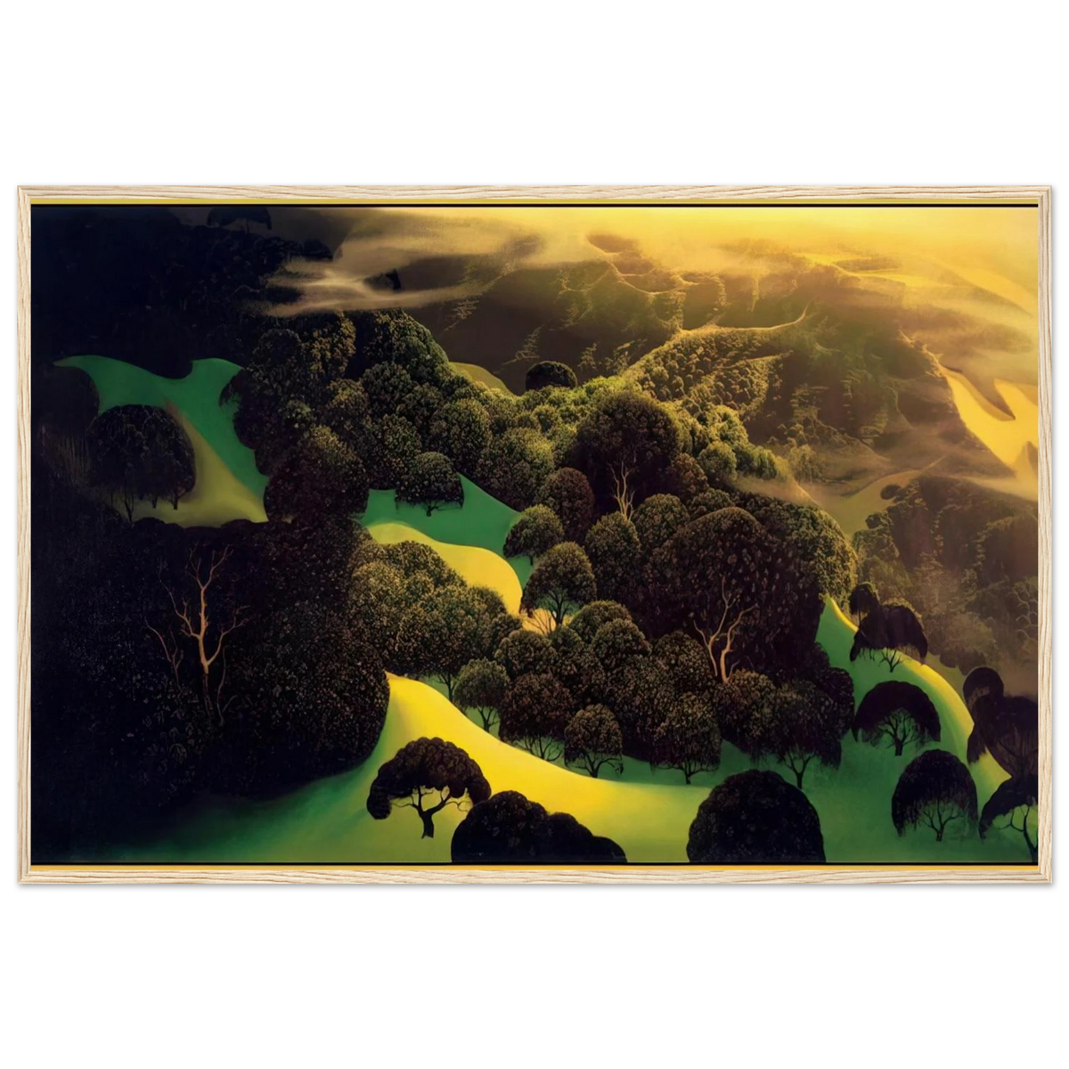 Deep Wilderness Framed Poster | Eyvind Earle Framed Prints Wall Art | Eyvind Earle Prints
