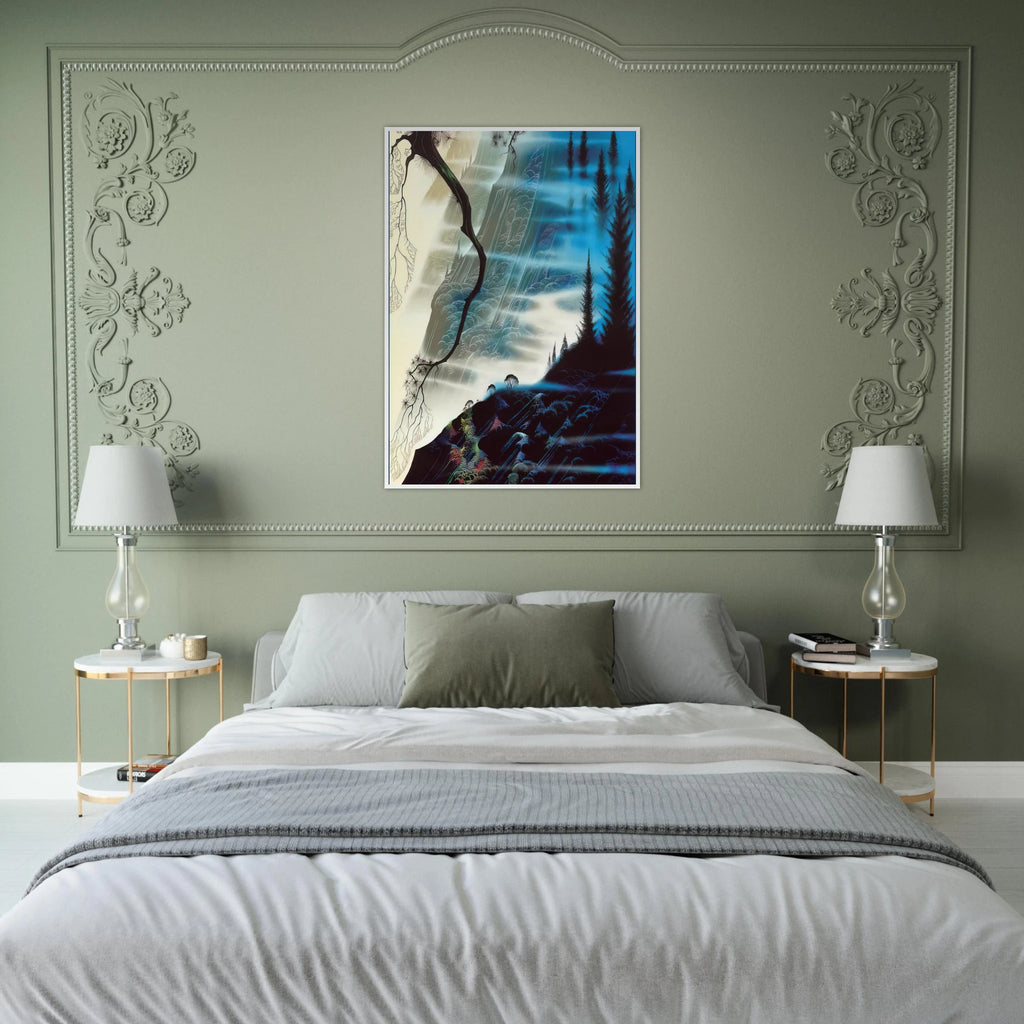 Sea Cliffs and Redwoods Framed Poster | Eyvind Earle Framed Prints Wall Art | Eyvind Earle Prints