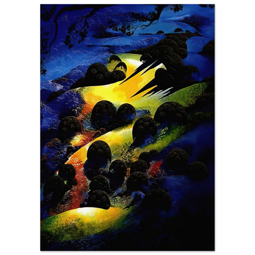 Sunset Flame Poster | Eyvind Earle Poster | Eyvind Earle Prints