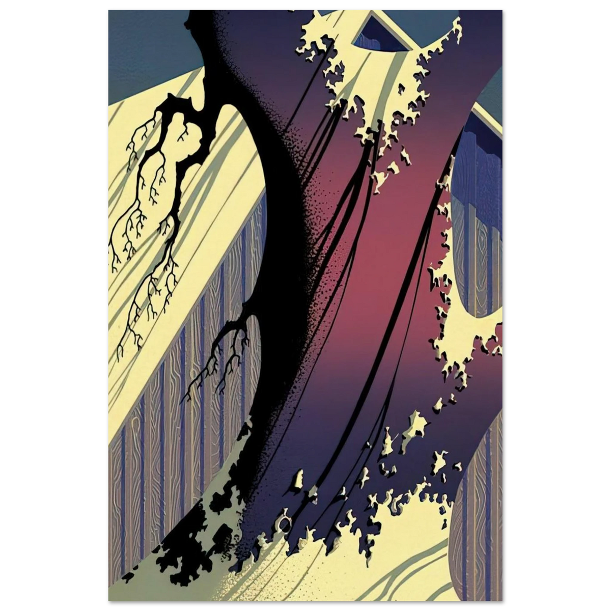 Mauve Barn Poster | Eyvind Earle Poster | Eyvind Earle Prints