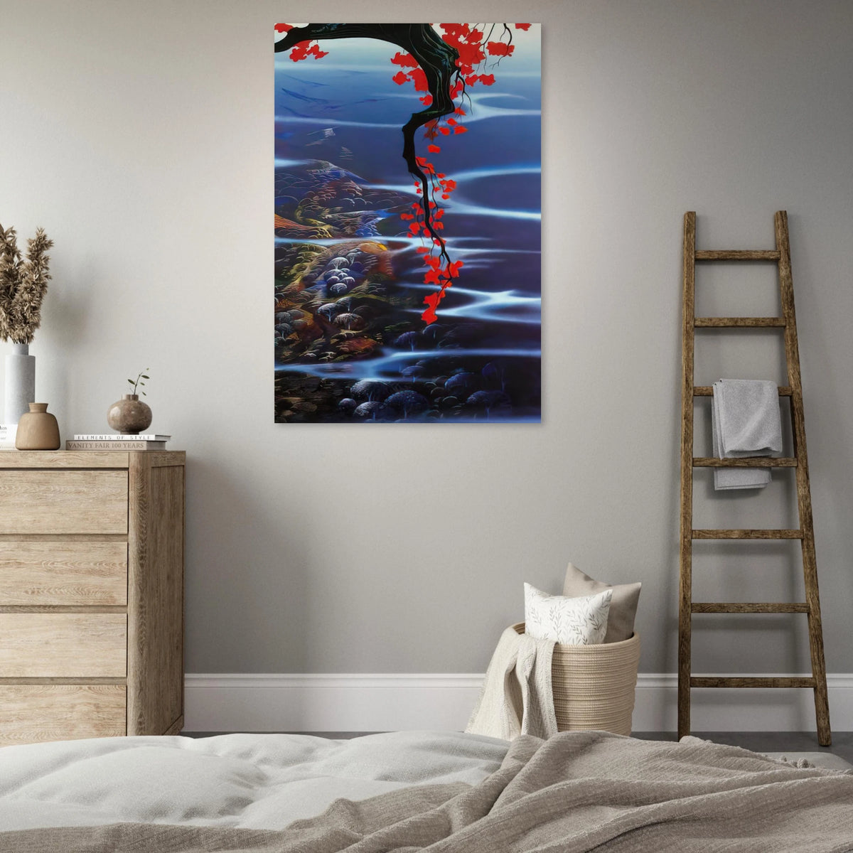 Red Leaves Poster | Eyvind Earle Poster | Eyvind Earle Prints