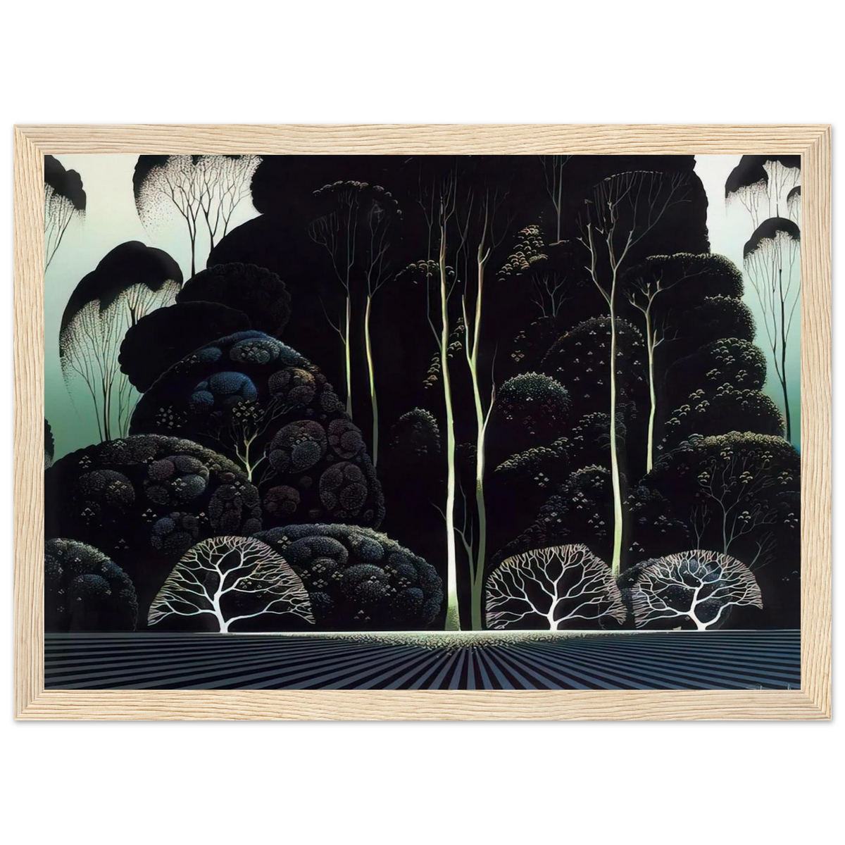 Eucalyptus Framed Poster | Eyvind Earle Framed Prints Wall Art | Eyvind Earle Prints