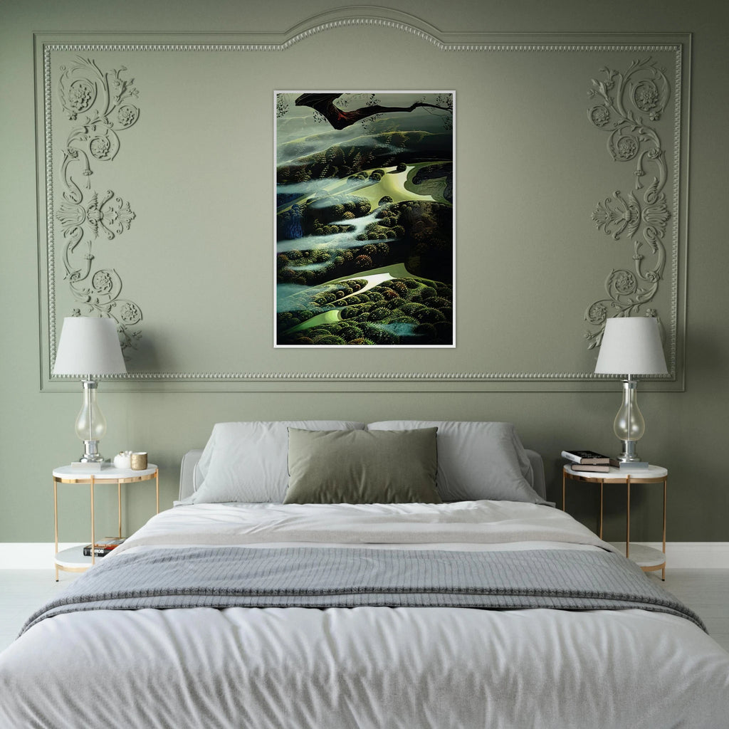 Carmel Valley Memory Framed Poster | Eyvind Earle Framed Prints Wall Art | Eyvind Earle Prints